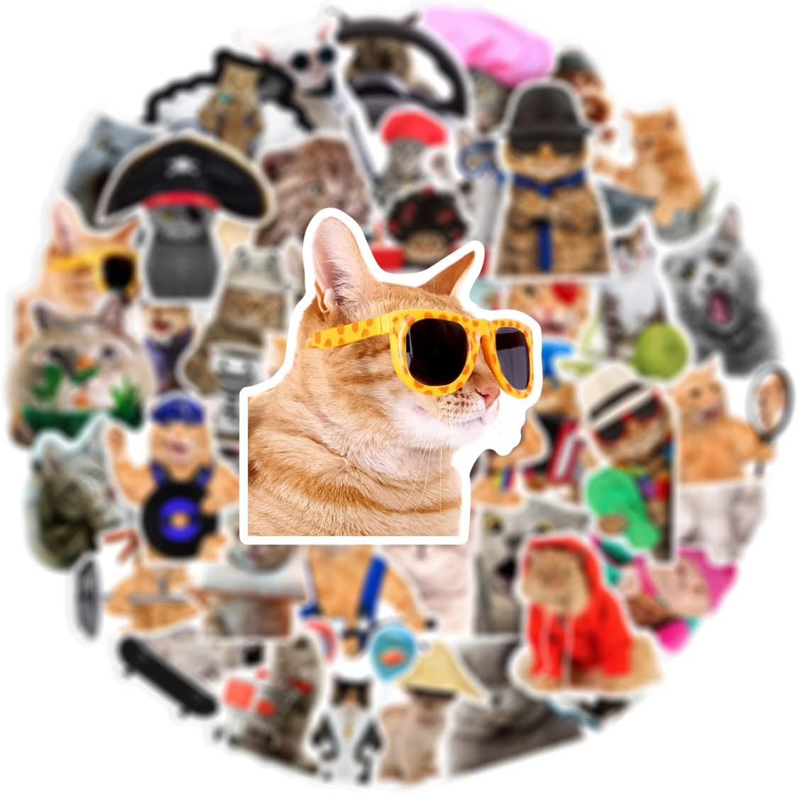 Detalle de Cat stickers, 66-piece set