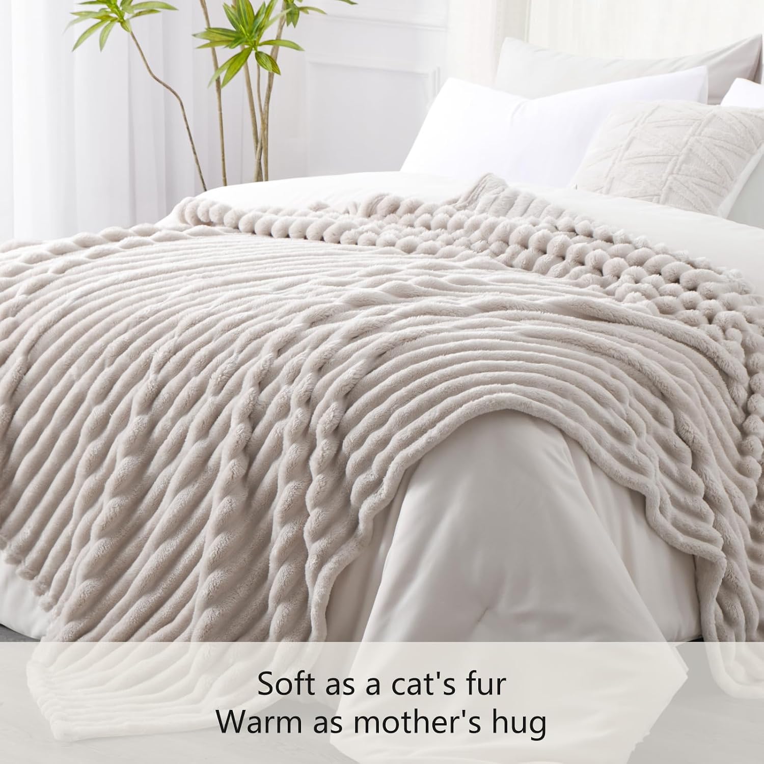 Detalle 2 de RUIKASI Fleece Throw 220x240cm 🛋