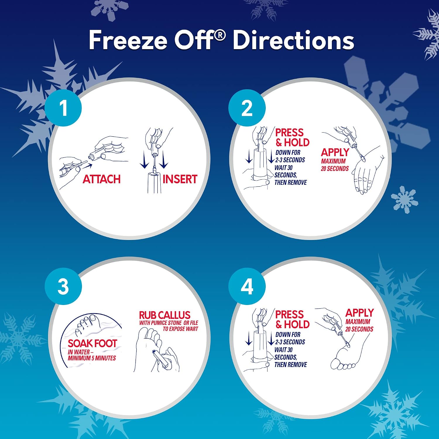 Thumbnail 4 de Compound W 075137530058 Freeze Off Wart Remover, 8 Applications