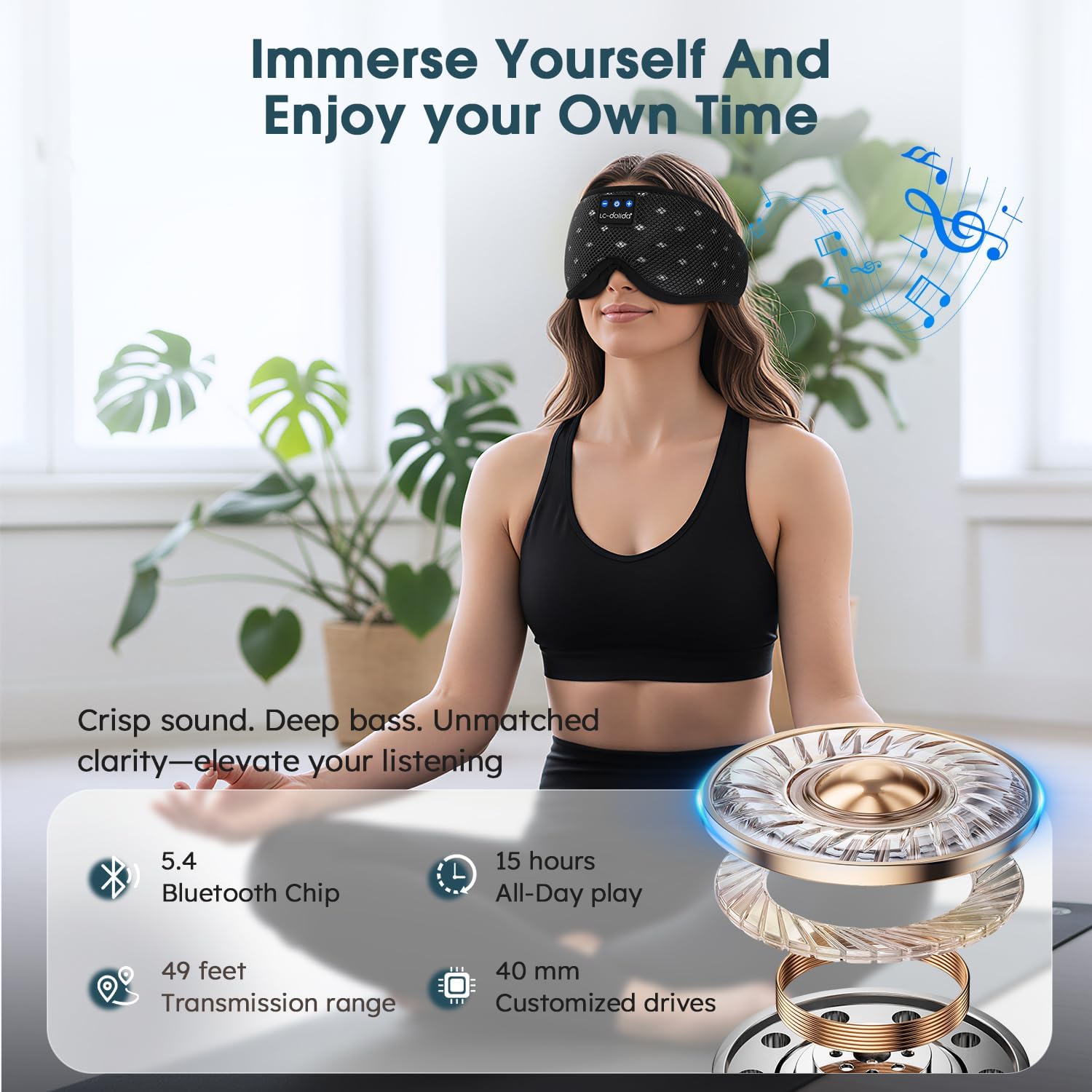 Thumbnail 6 de LC-dolida Bluetooth Sleep Mask 15h