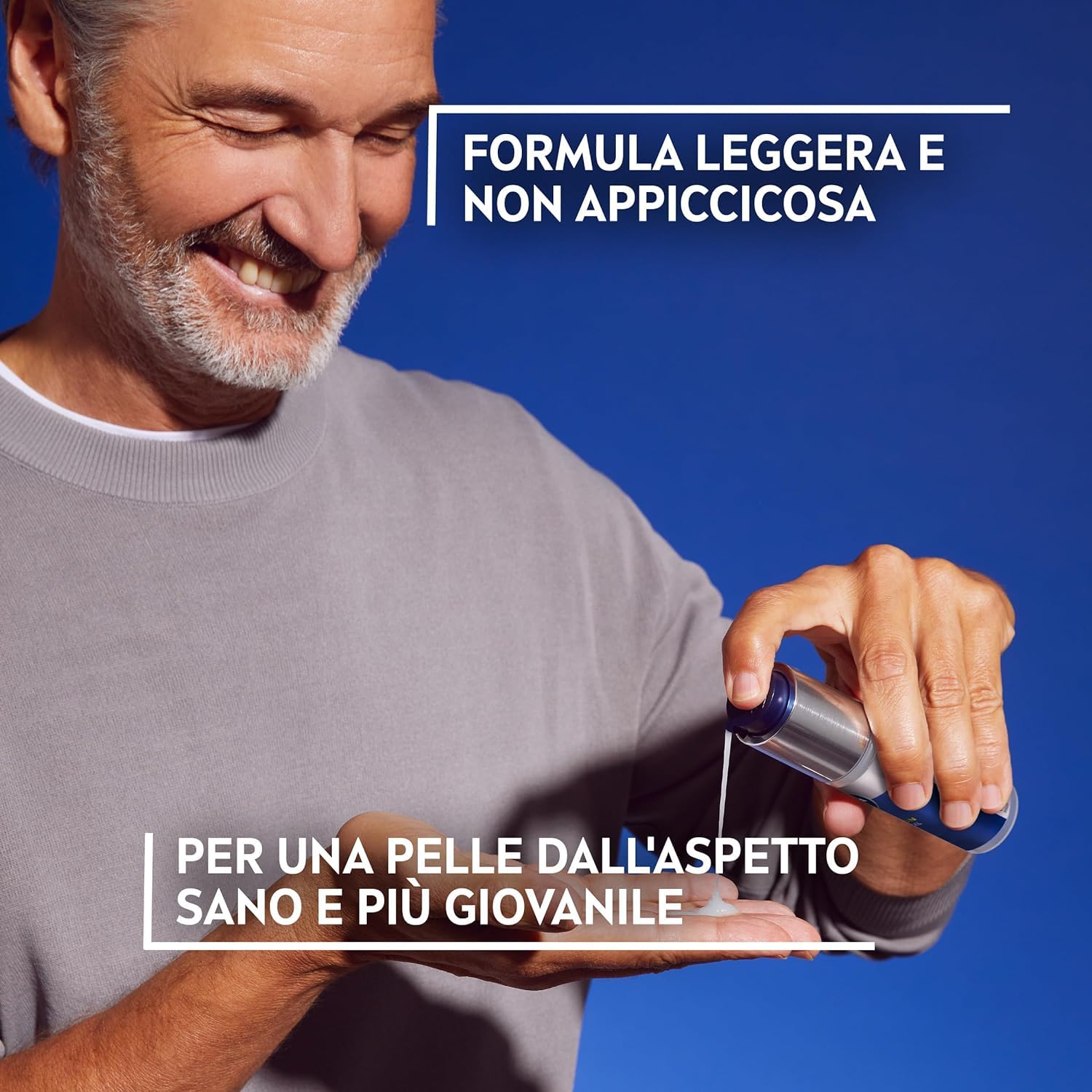 Detalle de NIVEA MEN Anti-Age Hyaluron Hydro Gel Uomo 50 ml – crema viso antirughe in gel all’acido ialuronico