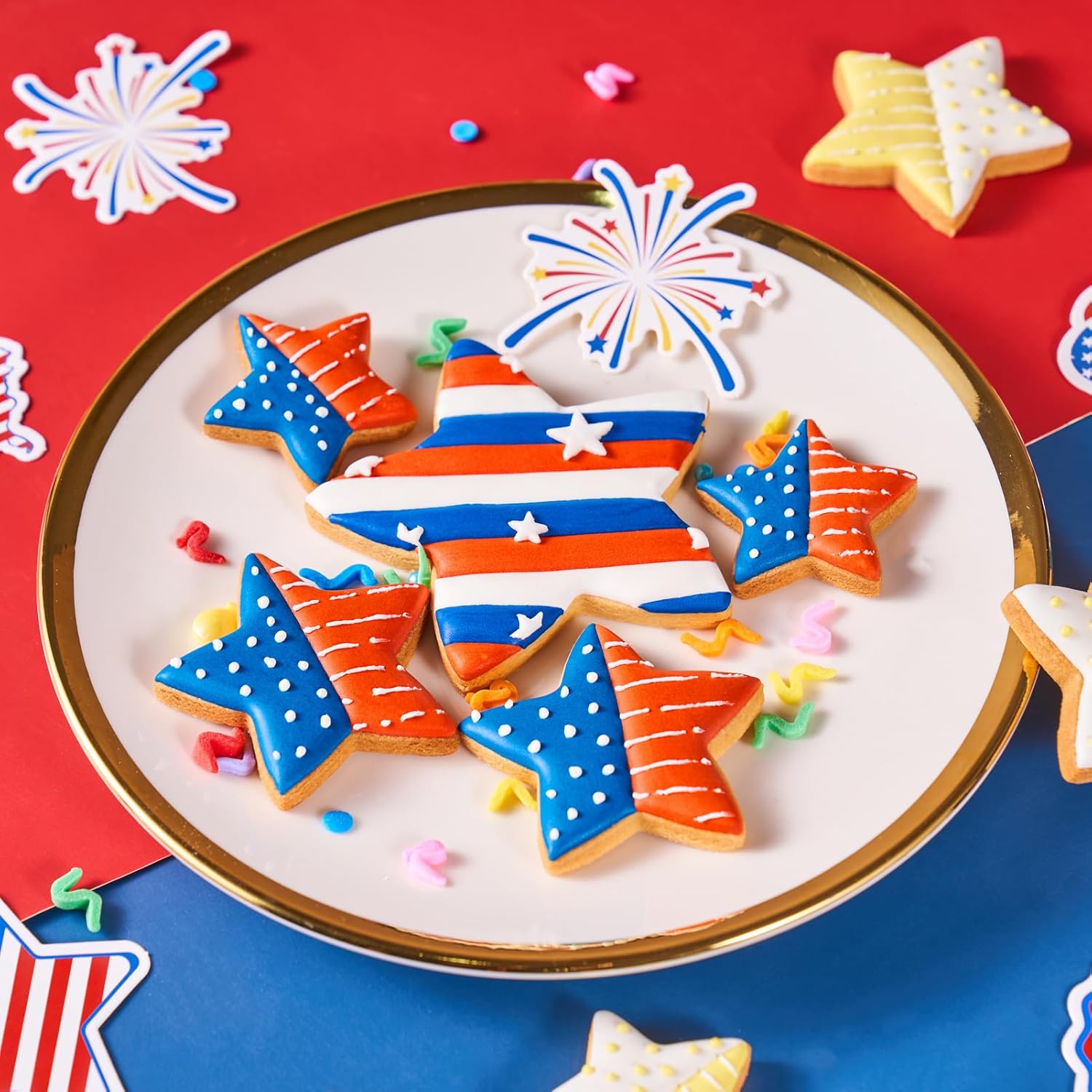 Detalle de ETERSION Star Cookie Cutter Set — 5 Piece Mini to Large Star Cutters (1" to 4")