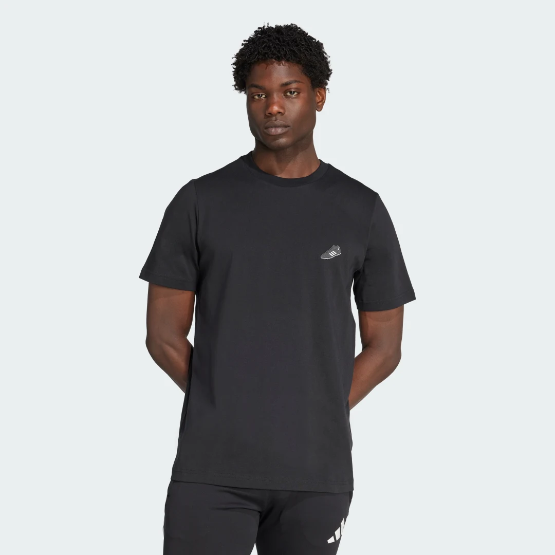 Detalle de Camiseta estampada Copa de Adidas, color Negro