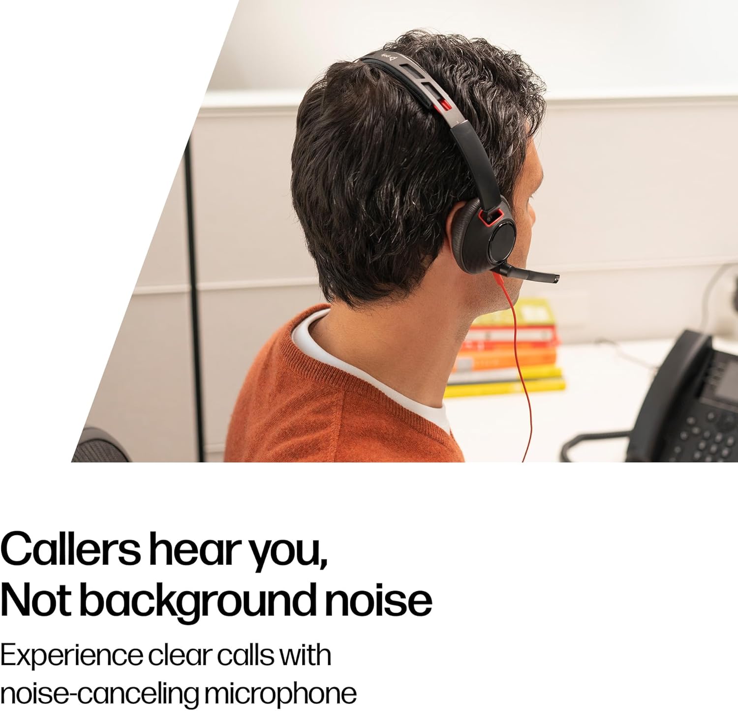 Thumbnail 2 de Poly Blackwire 5220 wired headset with noise-cancelling mic