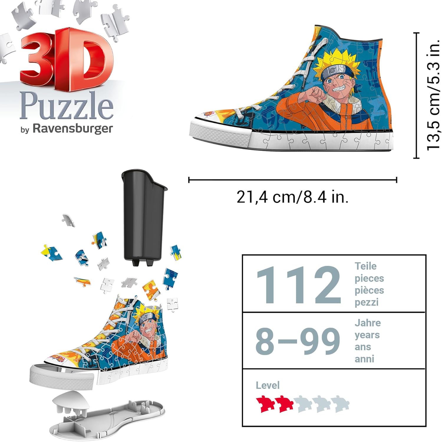 Thumbnail 2 de Ravensburger 3D Puzzle Sneaker Naruto Stiftehalter