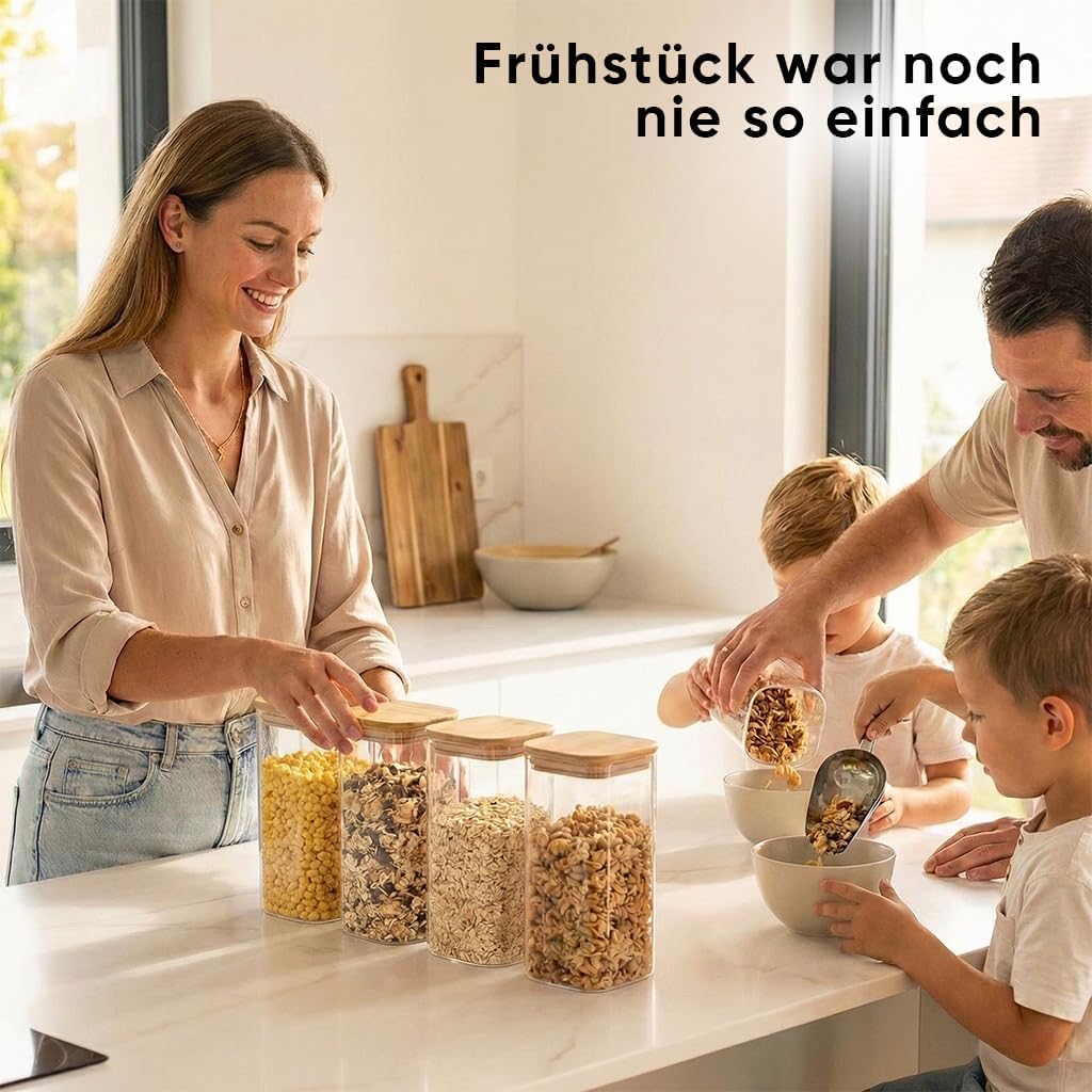 Thumbnail 1 de Deco haus Vorratsgläser mit Deckel 6er Set