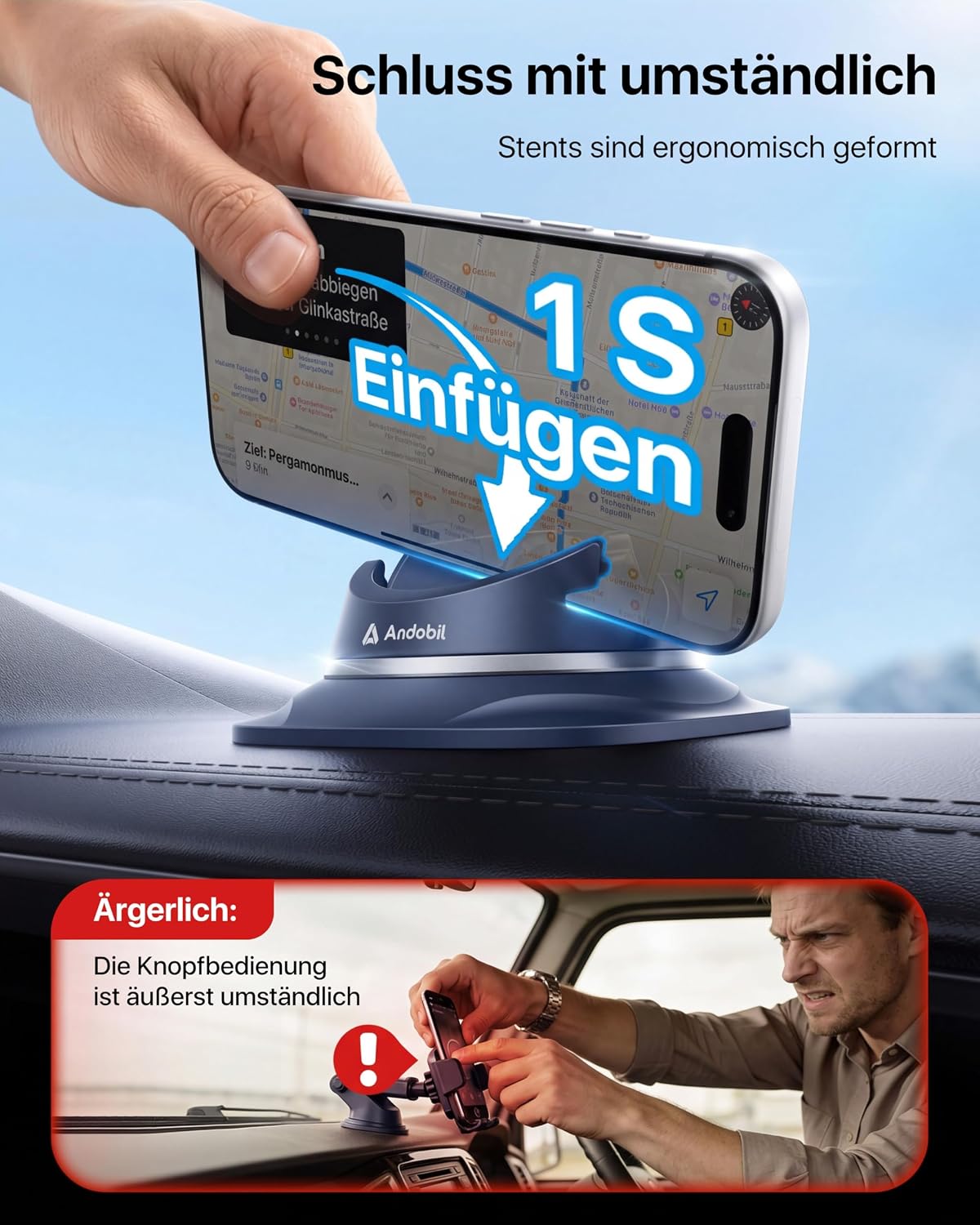 Thumbnail 2 de andobil 2026 Upgrade Handyhalterung Auto