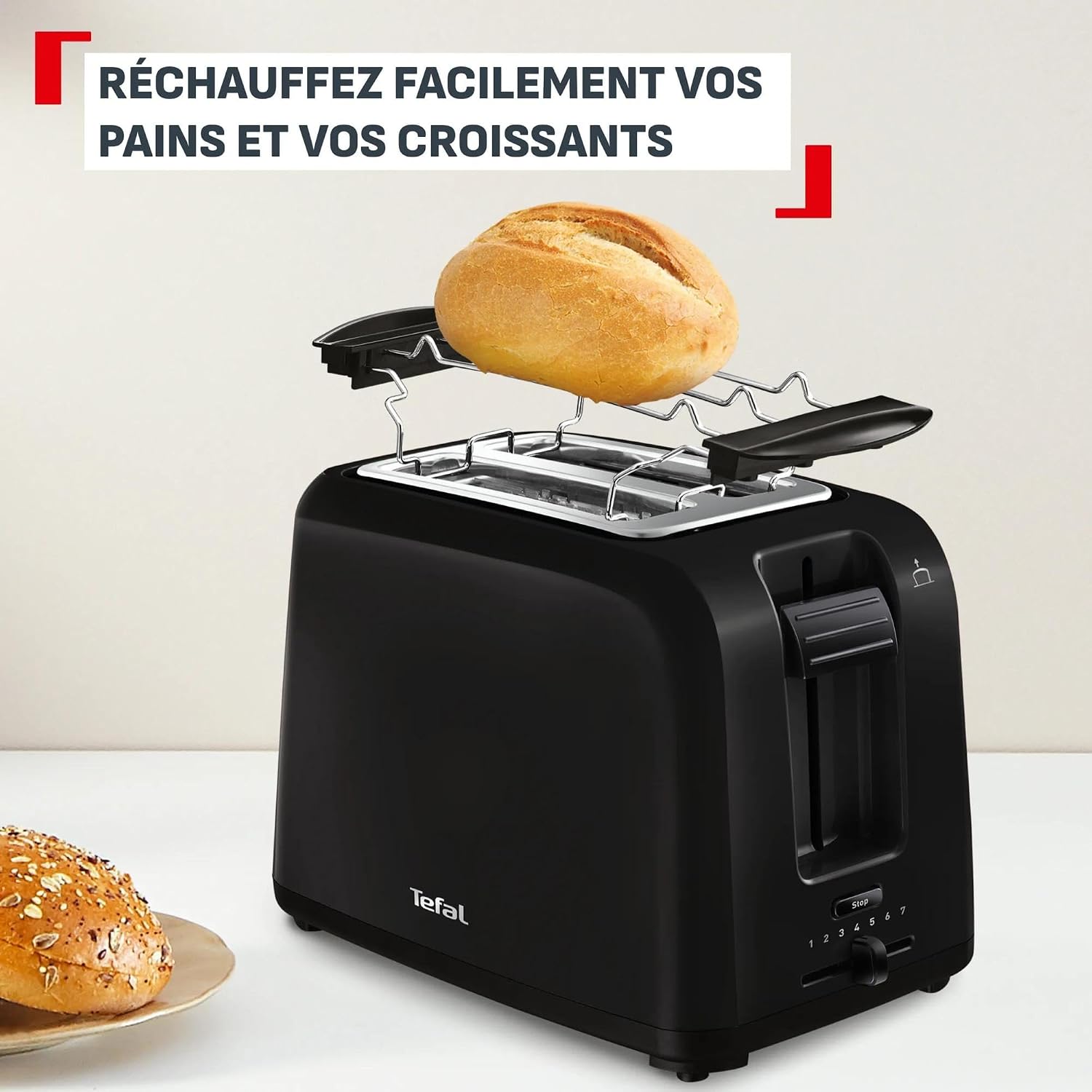 Detalle 2 de Tefal Vita TT1A2810 broodrooster met 2 sleuven en 7 bruiningsniveaus