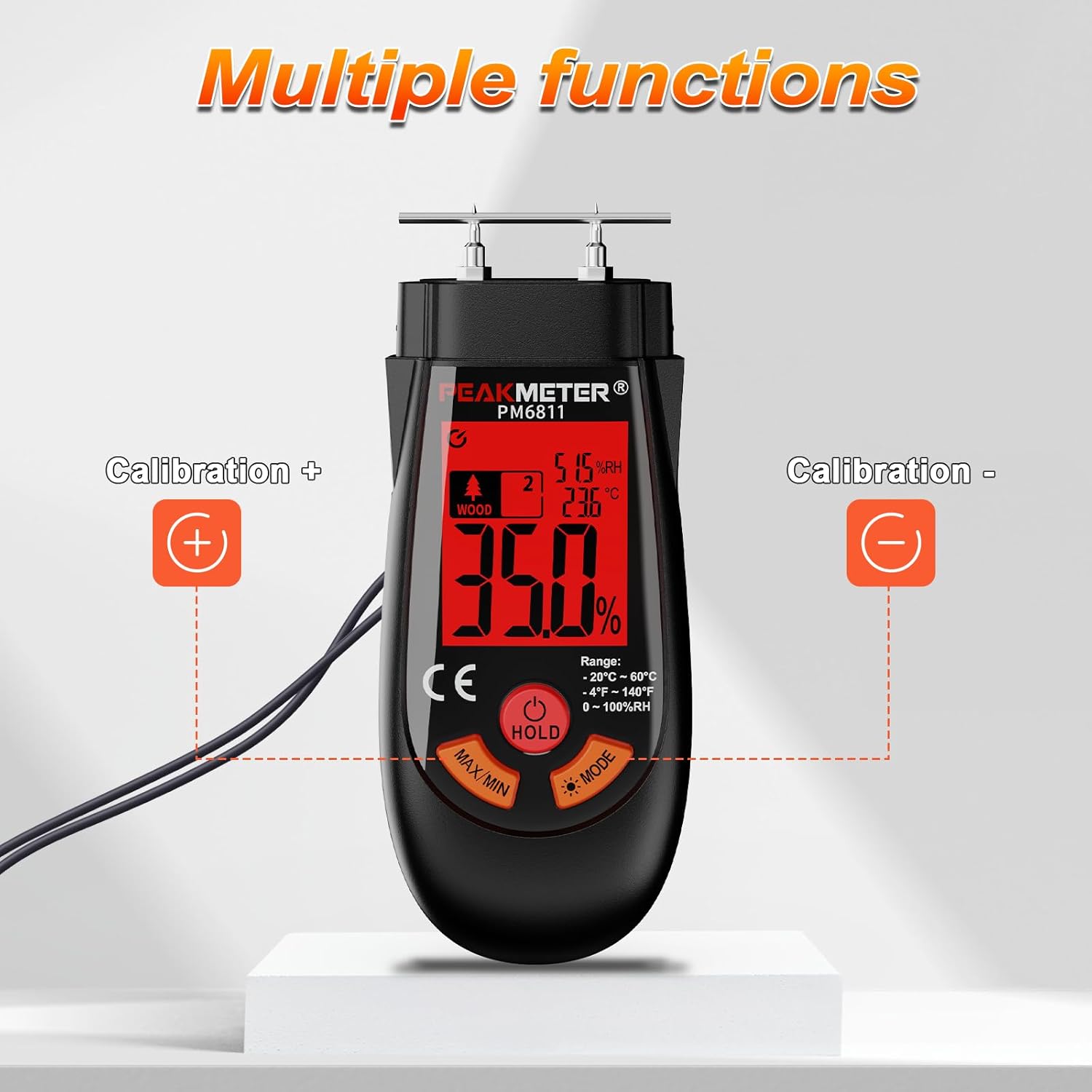 Thumbnail 6 de COCZOW Moisture Meter 6 modes damp