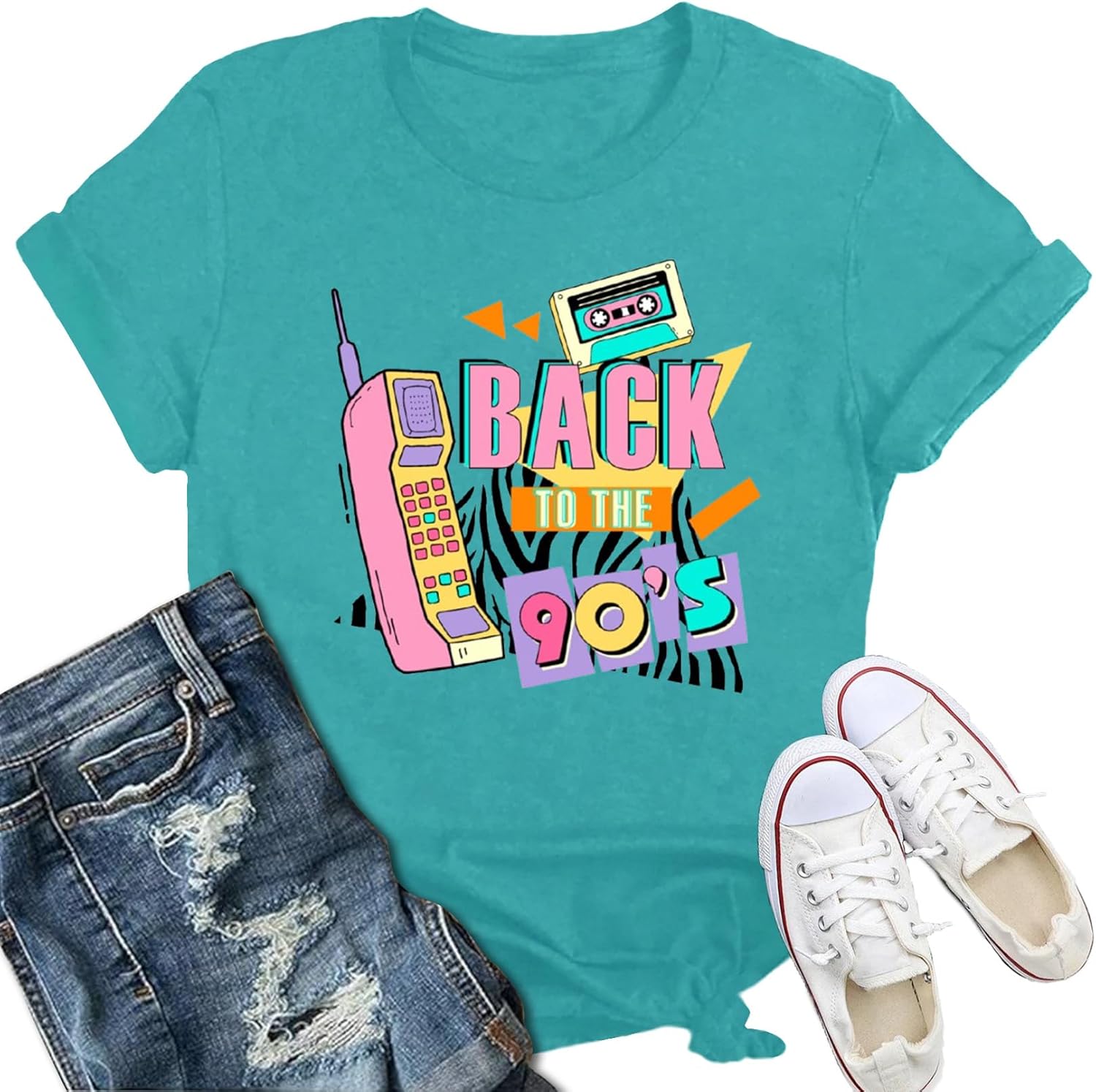 Thumbnail 6 de SUWATOIN 90s T Shirt Women – I Love The 90s Retro Tee