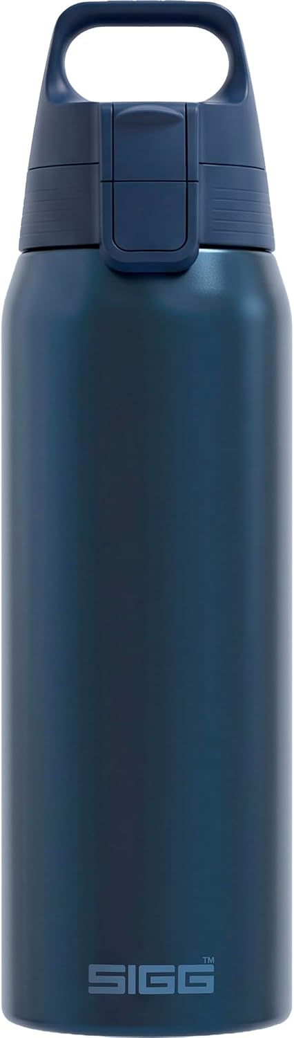 Detalle de SIGG Isolierte Trinkflasche Shield Therm One Black 0,75 L – BPA-frei, spülmaschinenfest und aus 90% recyceltem Edelstahl