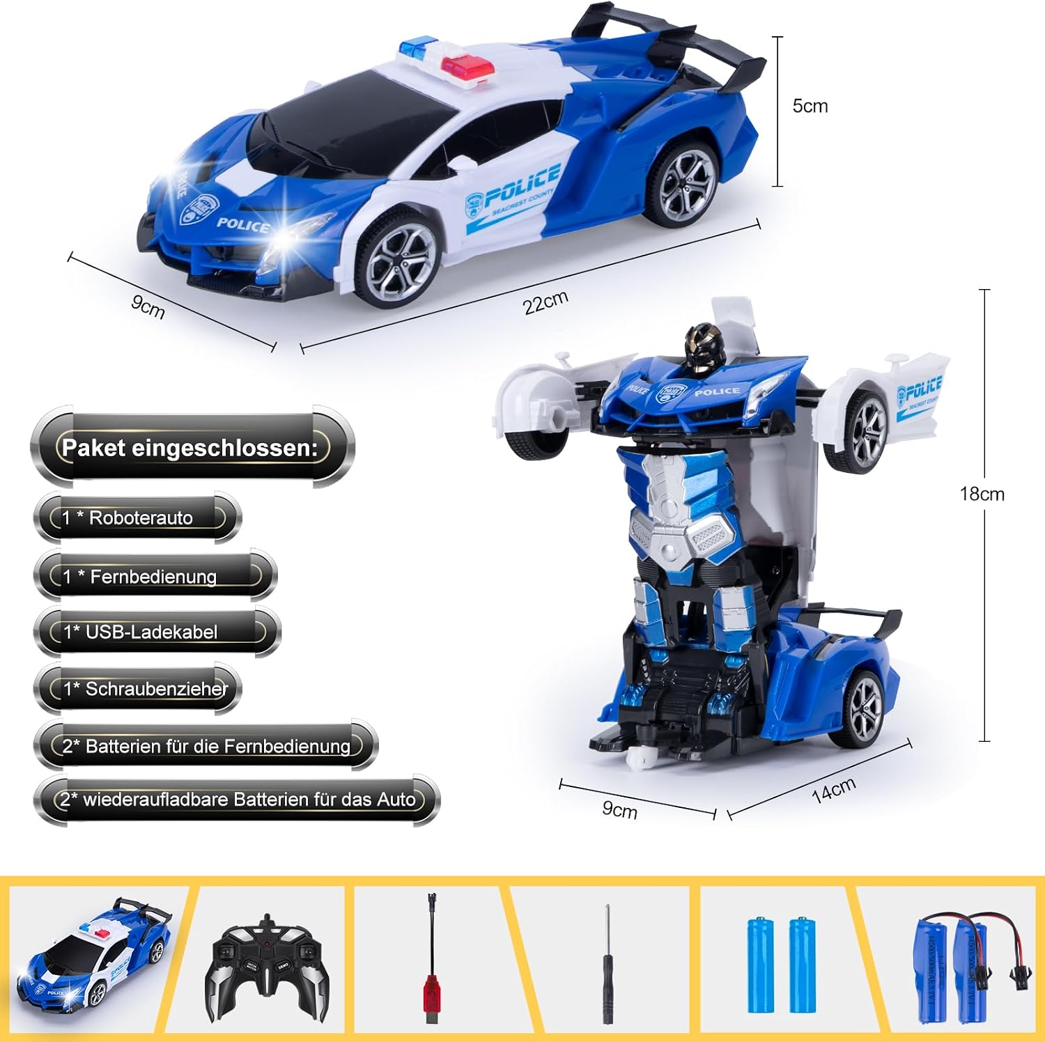 Thumbnail 5 de Yellcetoy Transform Auto Roboter 2-in-1