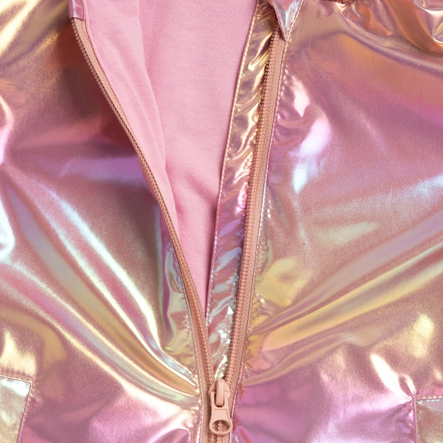 Detalle 2 de Chicco Giubbino Bambina con Zip e Cappuccio: pratico, lavabile in lavatrice e dal design rosa moderno