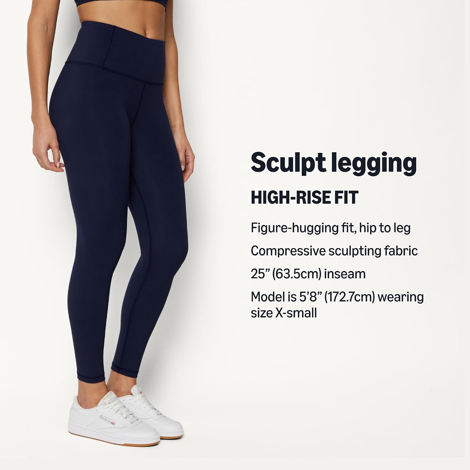 Thumbnail 2 de Amazon Essentials Women's Power Sculpt High-Rise 7/8 Legging with 25" Inseam