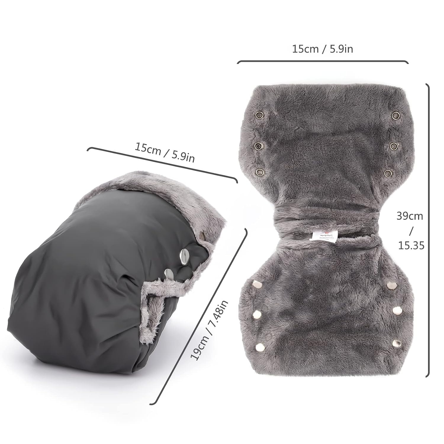Thumbnail 6 de Handwärmer Kinderwagen Handmuff Grau
