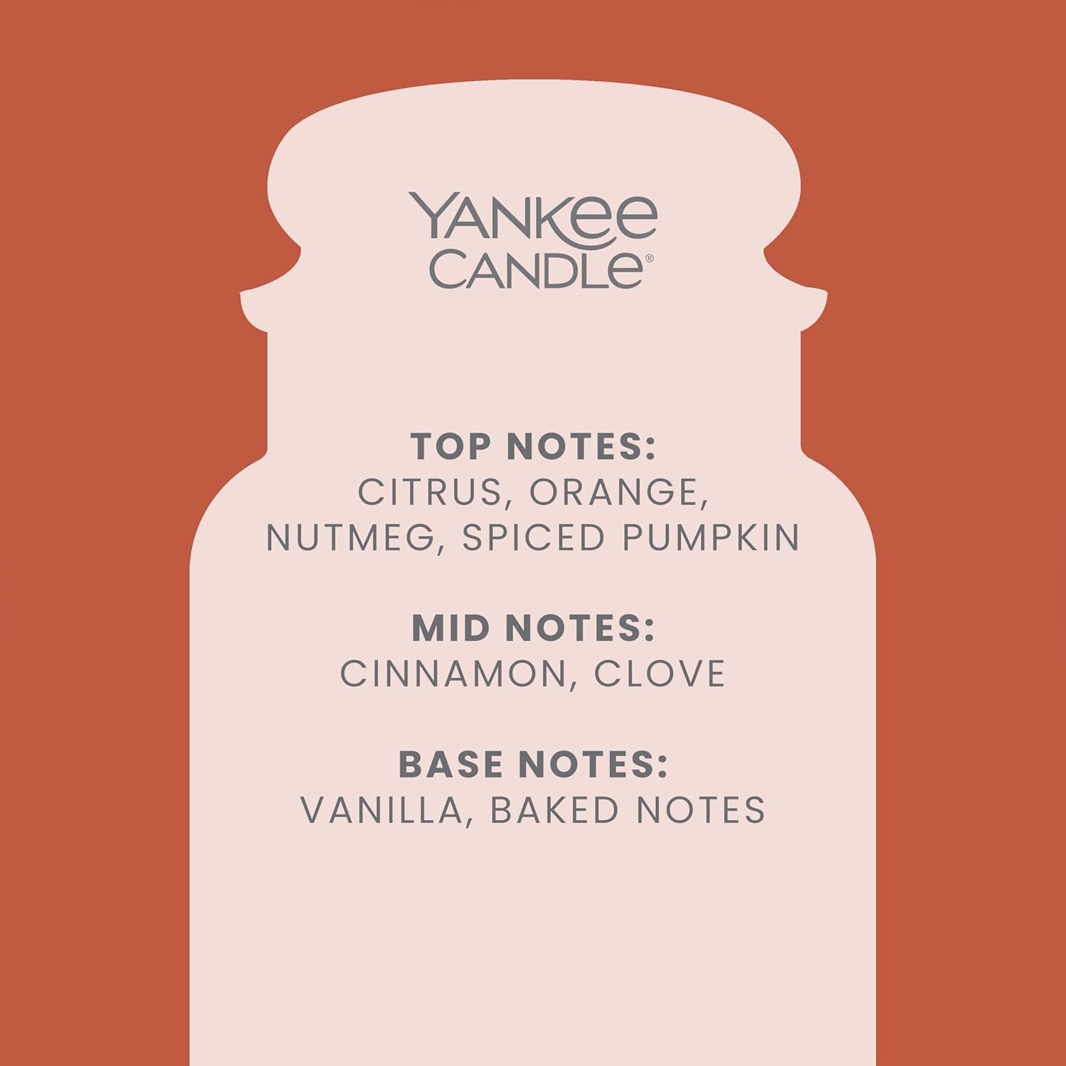 Detalle de Yankee Candle Scented Candle | Spiced Pumpkin Large Jar