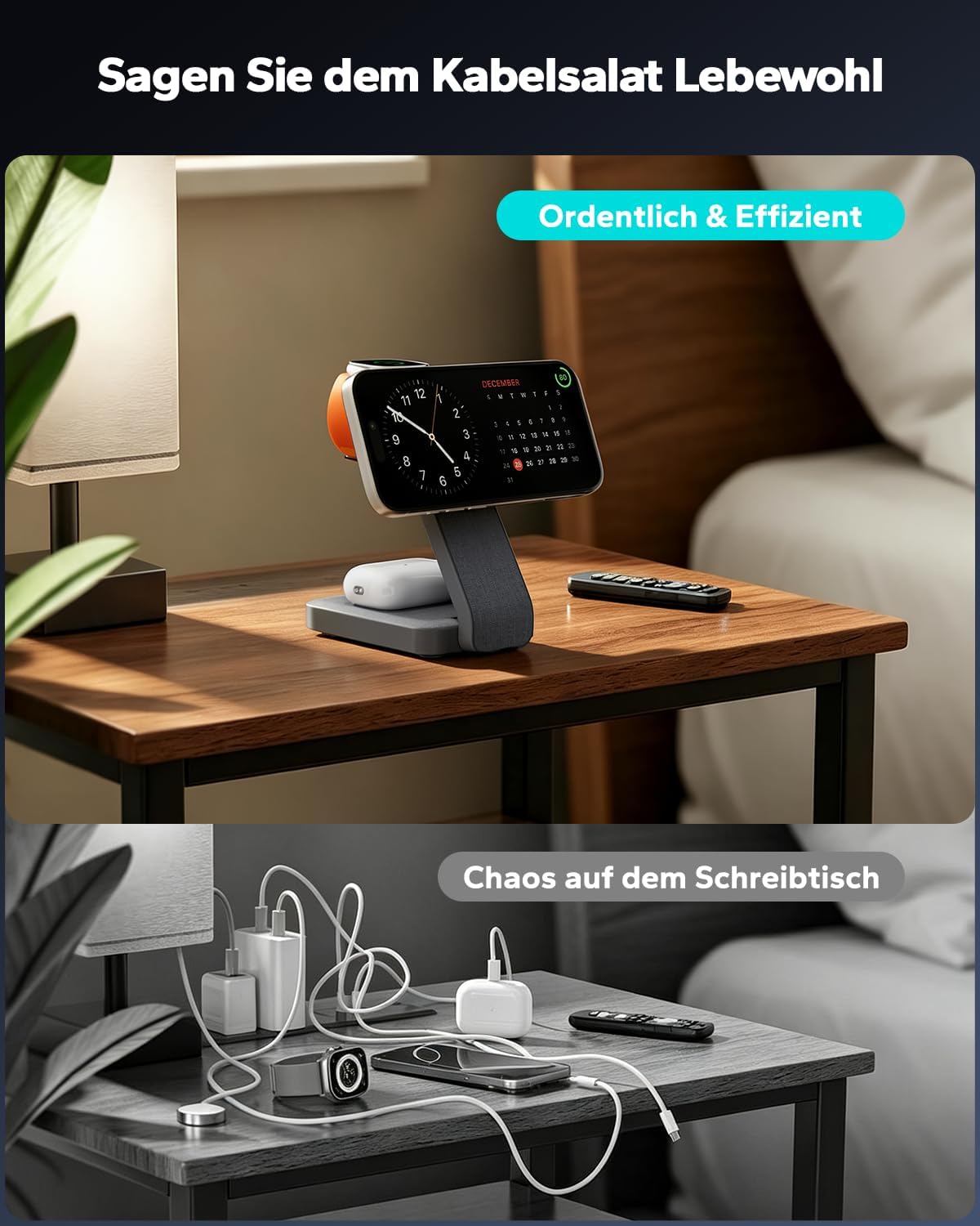 Thumbnail 5 de Eazpower MagSafe Ladestation 3‑in‑1 faltbar für iPhone und Apple Watch