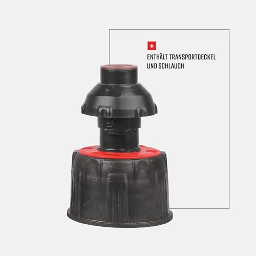 Detalle 1 de Polisport 8464600002 ProOctane: 10-Liter Gasflasche mit Schnellfüllsystem in Rot
