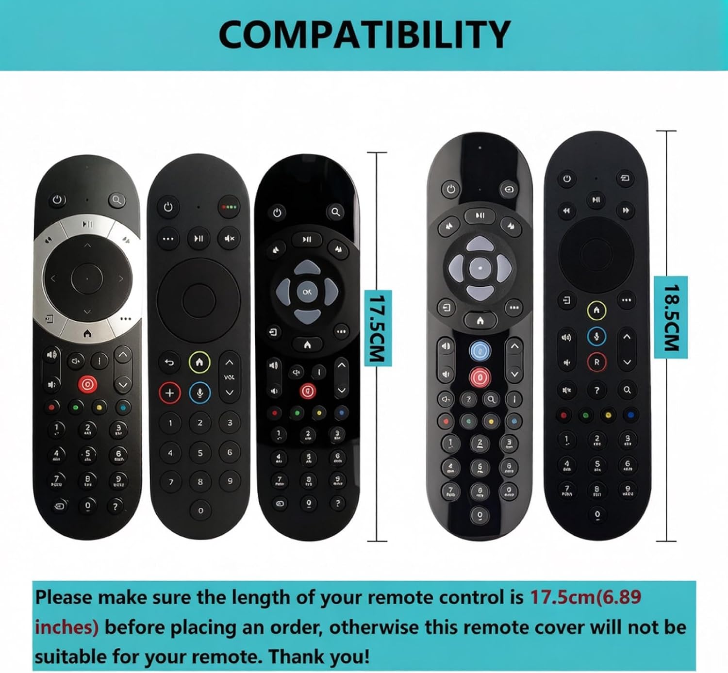 Detalle de Glow-in-the-Dark Silicone Cover for Sky Q Remotes (EC201/EC202/EC302, SKY135) with Anti-Lost Lanyard