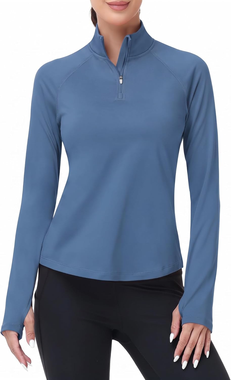 Detalle de Runhit Women's Fleece Pullover 1/4-Zip