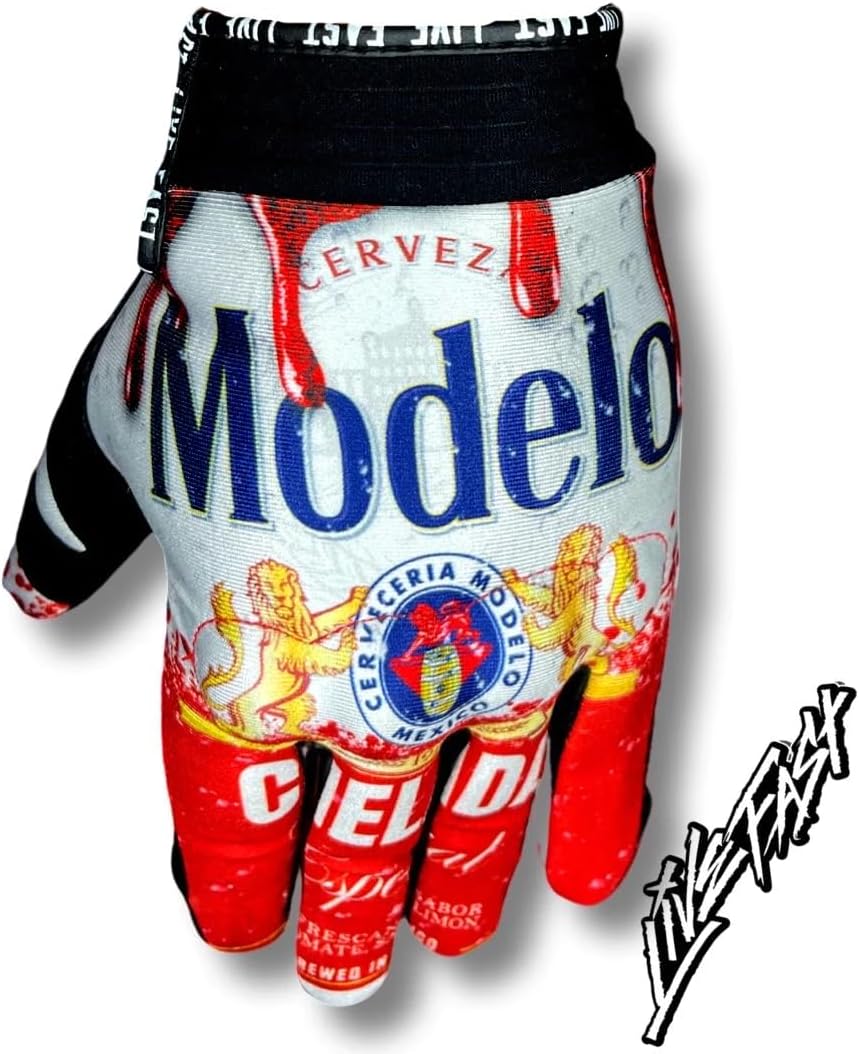 Detalle de Live Fast Motorcycle Gloves Toxico