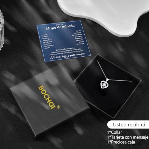 Thumbnail 4 de BOCHOI Collar de Pareja plateado para ella 📷