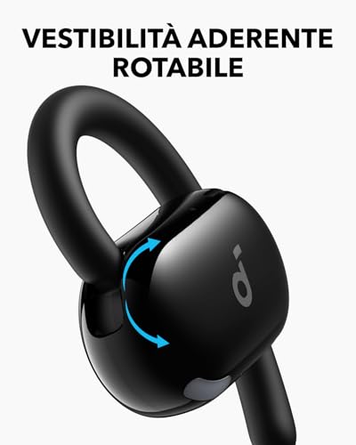 Detalle de Soundcore V20i di Anker: cuffie Bluetooth open-ear con ganci rotanti