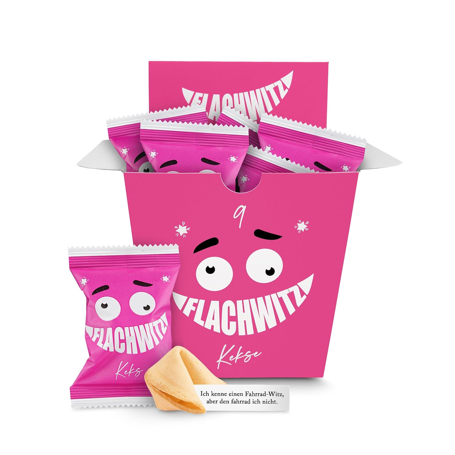 Detalle de Glückskekse Flachwitze 9er Pack grün 🍪