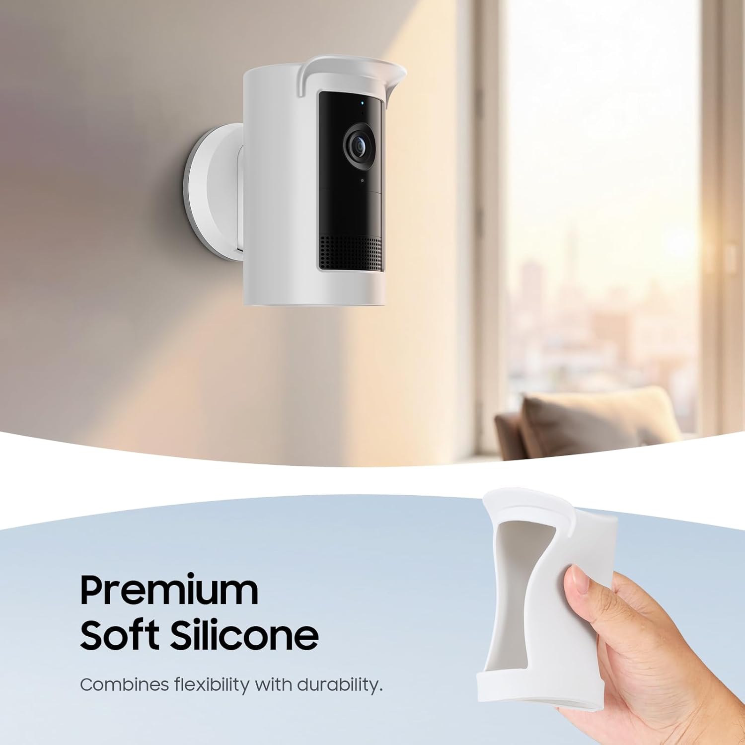 Thumbnail 4 de Fintie Silikonhülle für Ring Outdoor Cam Plus (Version 2025) – wetterfester Schutz (weiß)
