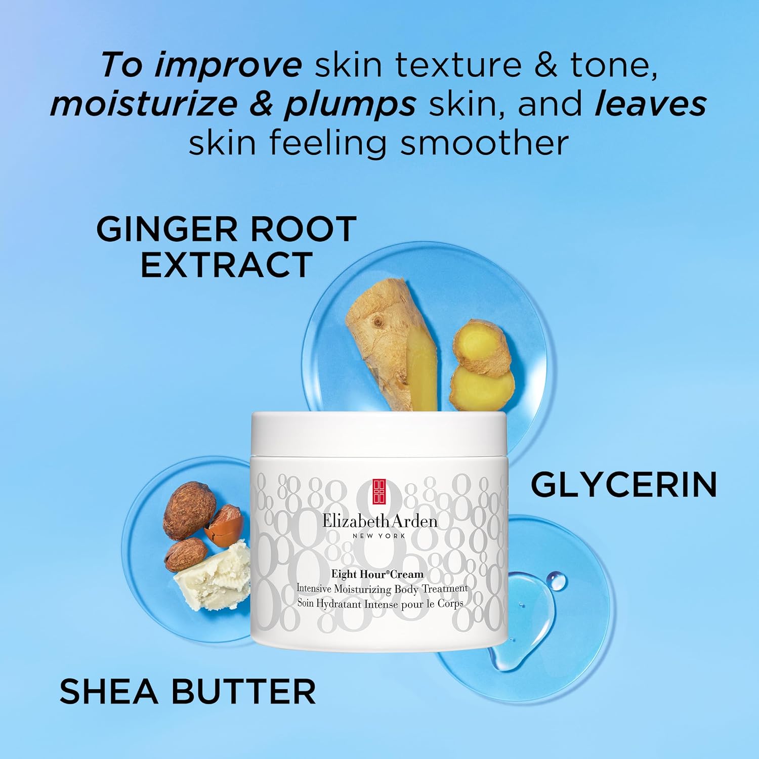 Detalle de Elizabeth Arden Eight Hour Cream Intense Moisturising Body Care, 400 ml