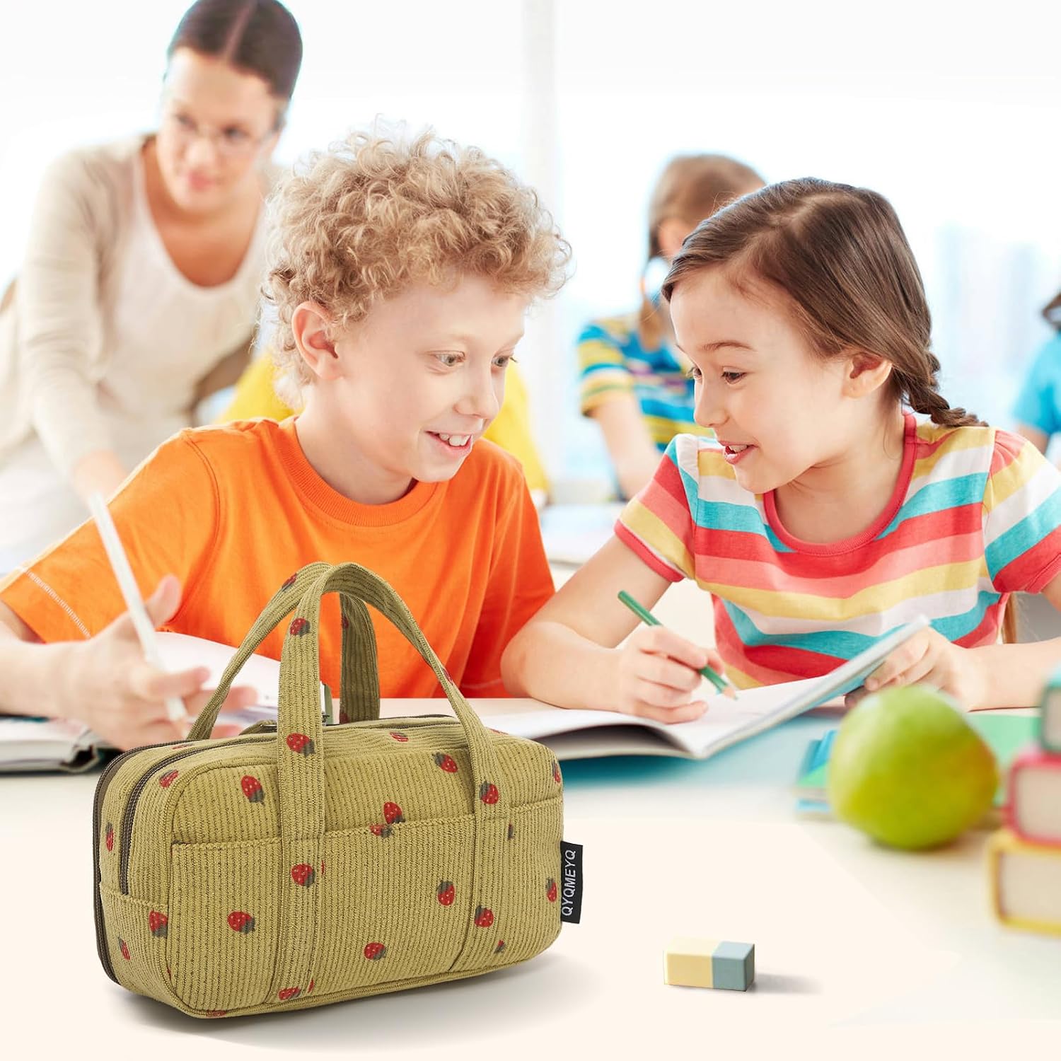 Thumbnail 6 de QYQMEYQ Large Pencil Case Pouch with 5 Compartments ๐