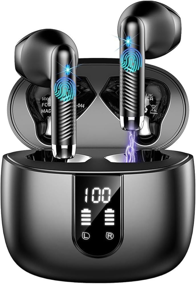 Detalle de Ecouteurs Bluetooth sans Fil 5.4 – Écouteurs sport IP7, réduction ENC, 56 h d’autonomie