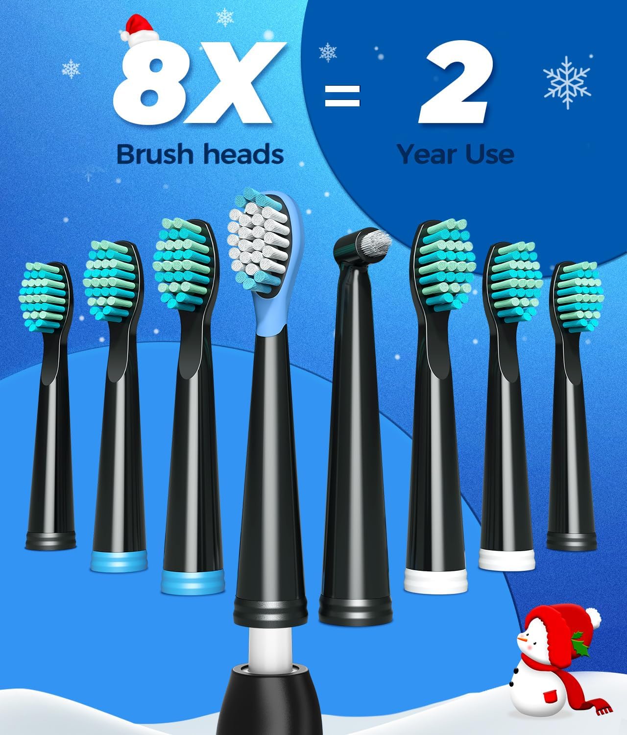 Thumbnail 4 de Sonic Toothbrush 40000 VPM with 8 Heads
