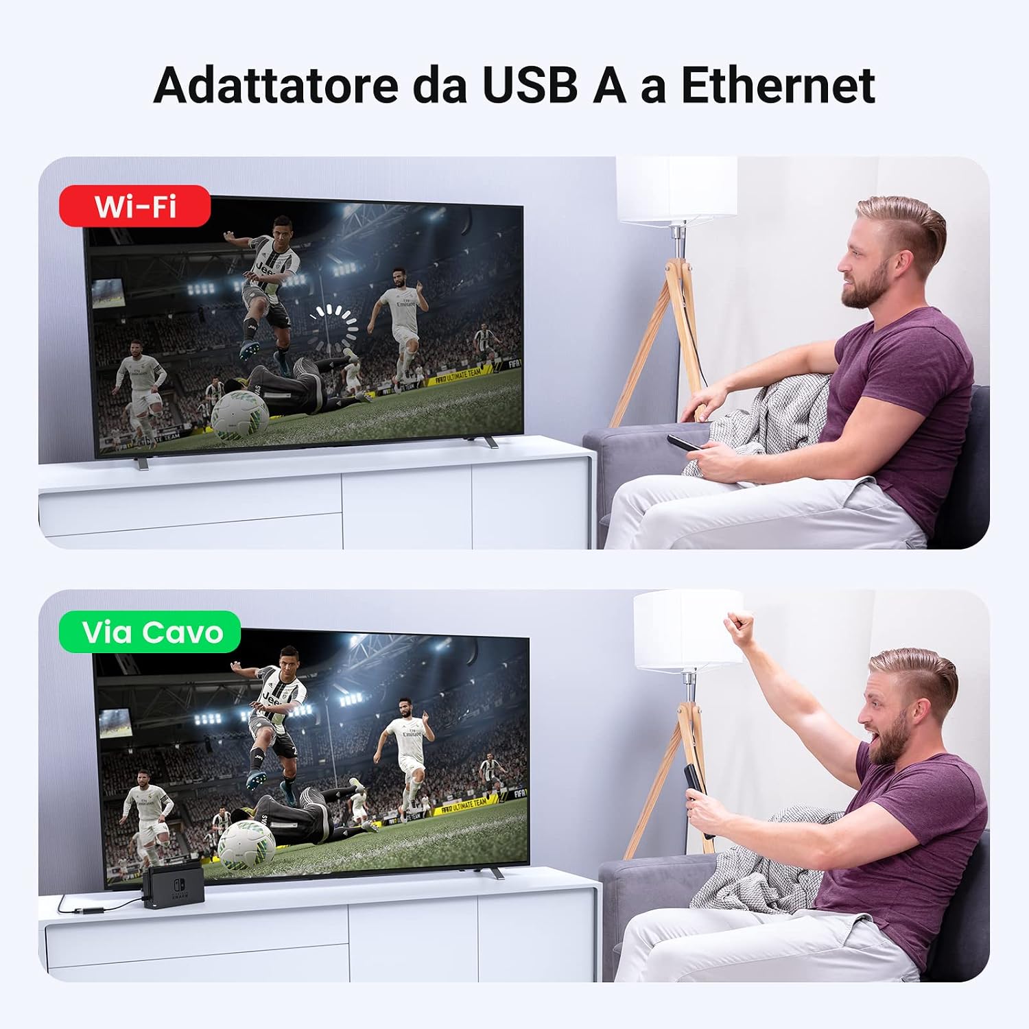 Thumbnail 1 de UGREEN Adattatore USB a Ethernet RJ45 per Switch, Mi Box S/3, MacBook Pro/Air e altri dispositivi