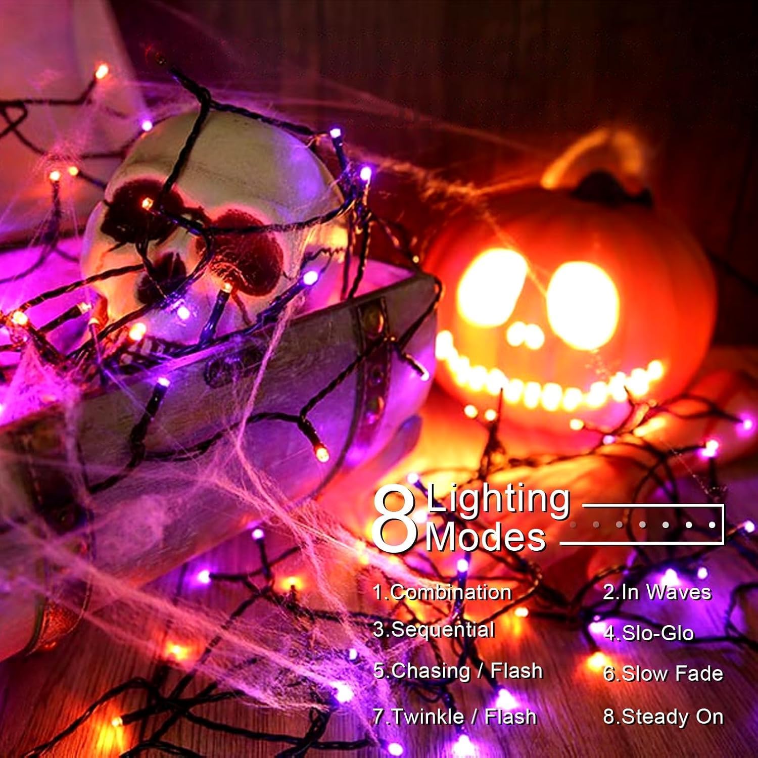 Thumbnail 5 de VTECHOLOG Halloween String Lights, 300 LEDs