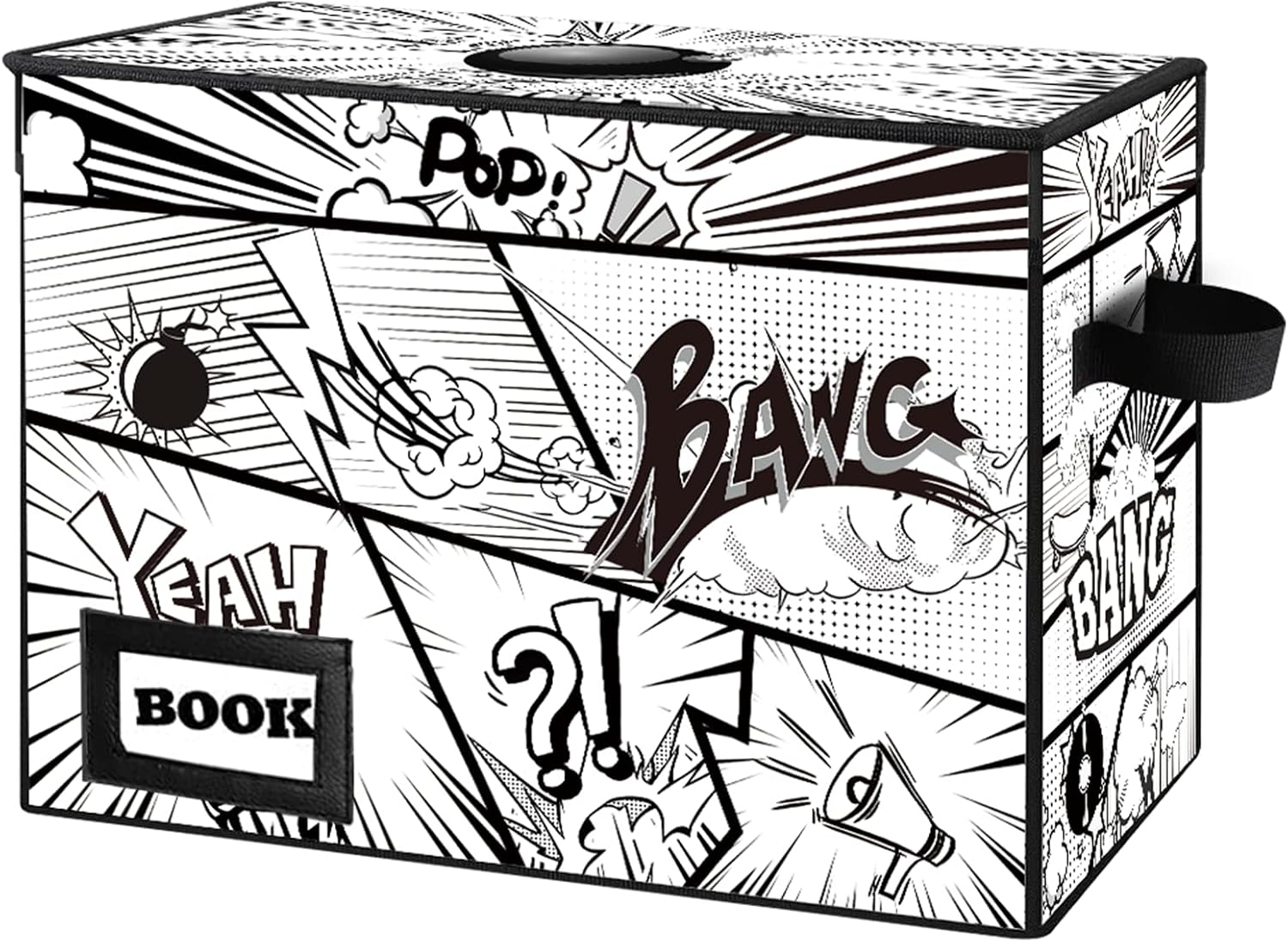 Detalle de YNSZAS Comic Book Storage Box, 15.8 x 7.8 x 11.8-Inch Collapsible Bin