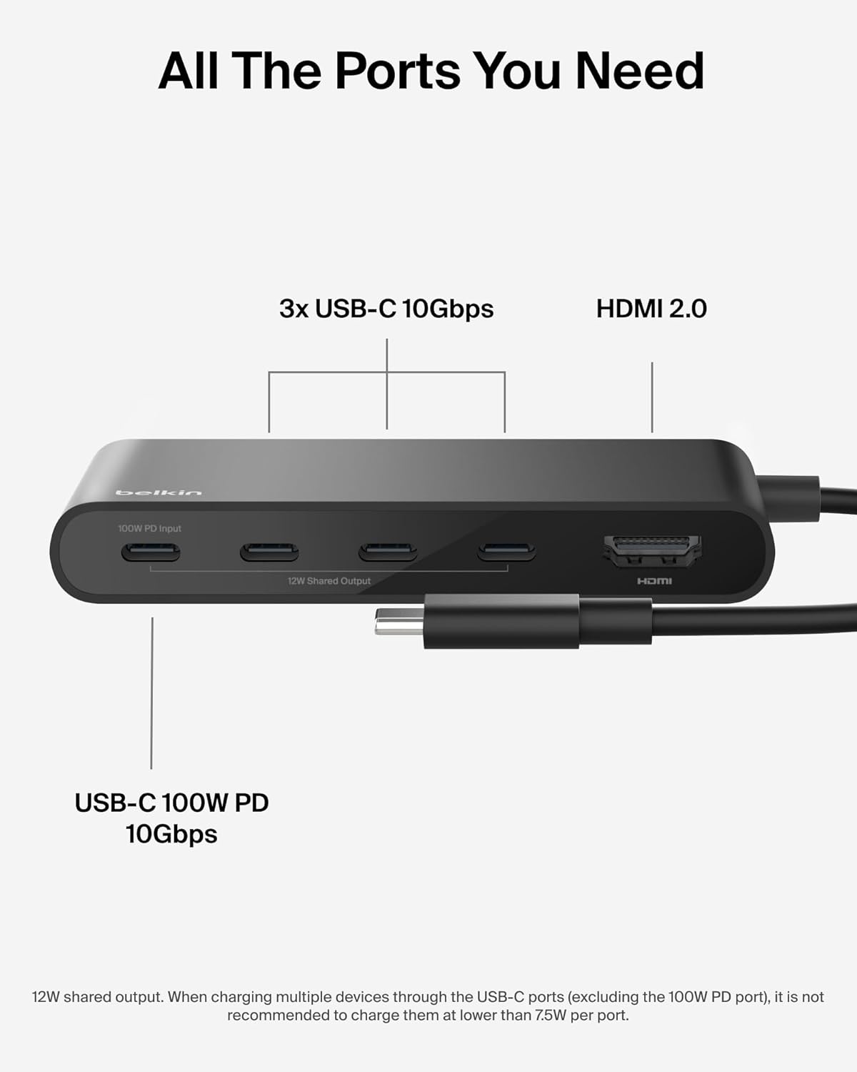 Thumbnail 2 de Belkin USB-C Hub 5-Port with 4K HDMI