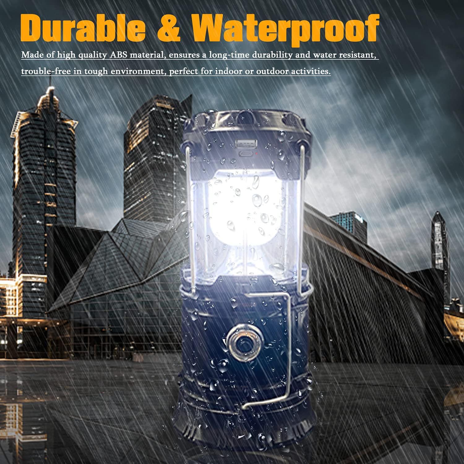 Detalle de XTAUTO Collapsible LED Camping Lantern 4-Pack 🔦