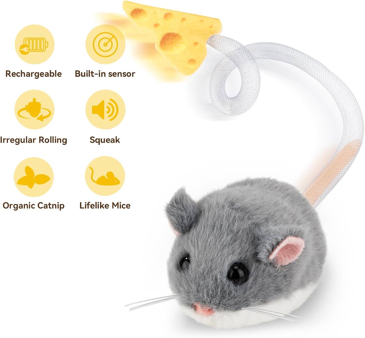 Thumbnail 3 de Migipaws MigiMouse interactive cat toy 360° 🐱