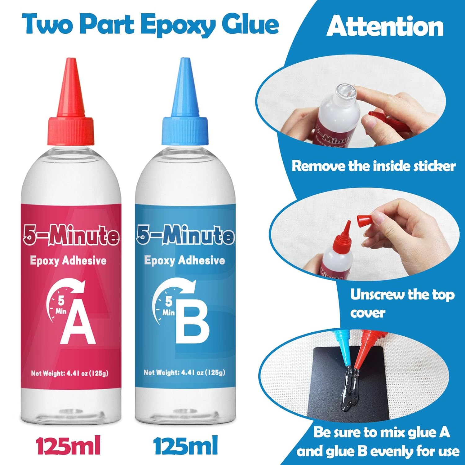 Thumbnail 2 de Colla epossidica bicomponente trasparente 250 ml – 5 minuti, resistente al calore