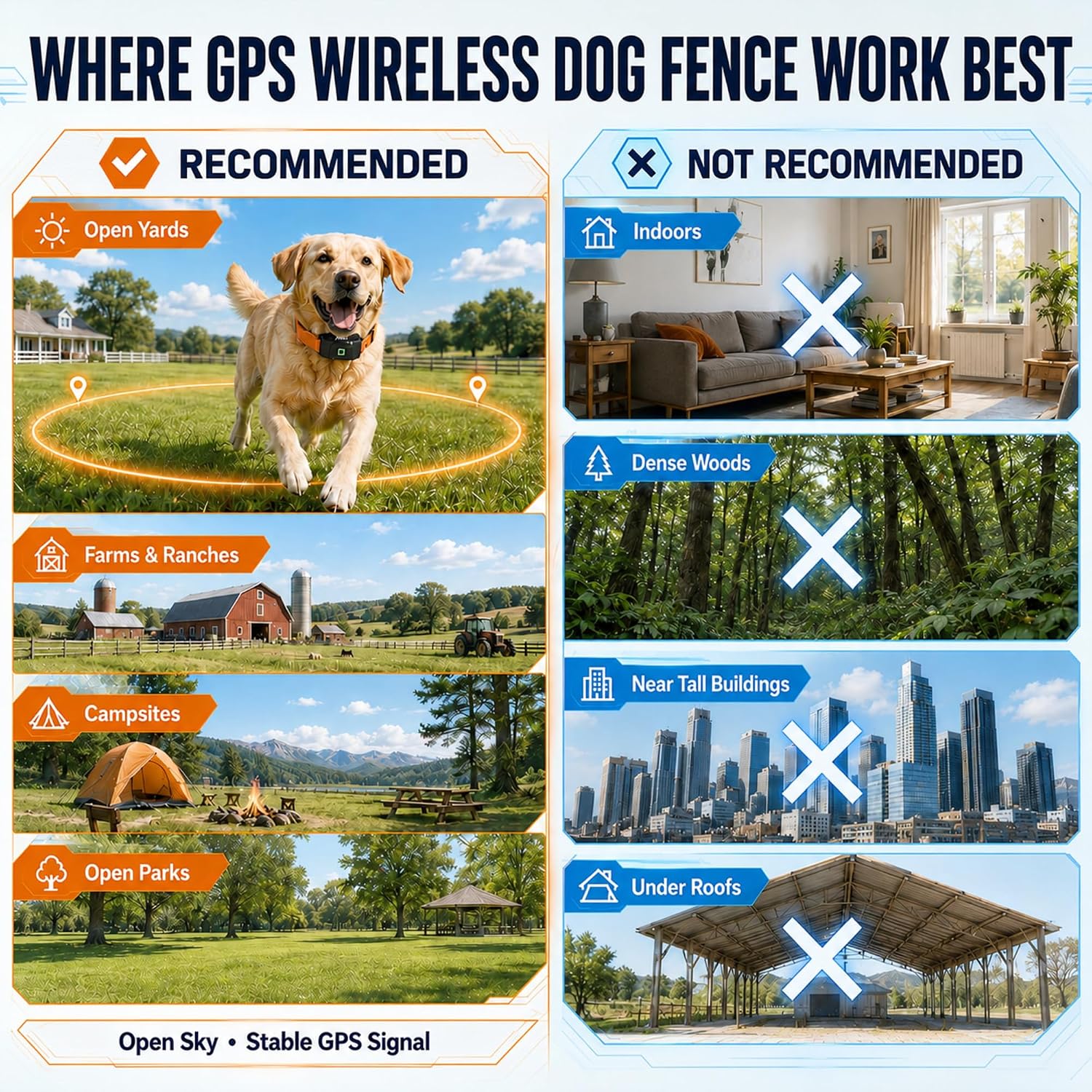 Detalle 2 de RPZ GPS Wireless Dog Fence and Training Collar with Free App, IP67 Design