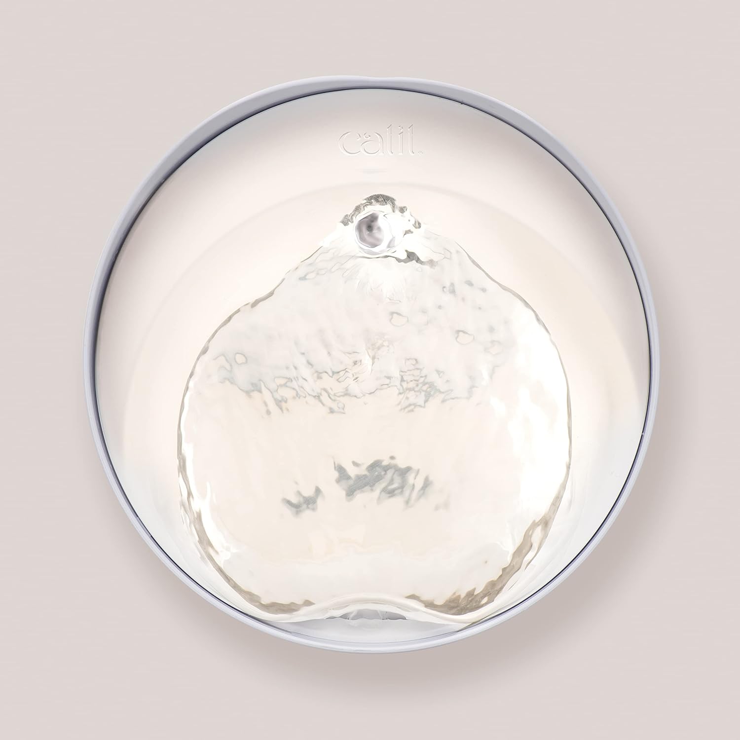 Detalle 2 de Catit Pixi fontaine d’abreuvement en acier inoxydable pour chats, 2,5 l (blanc)