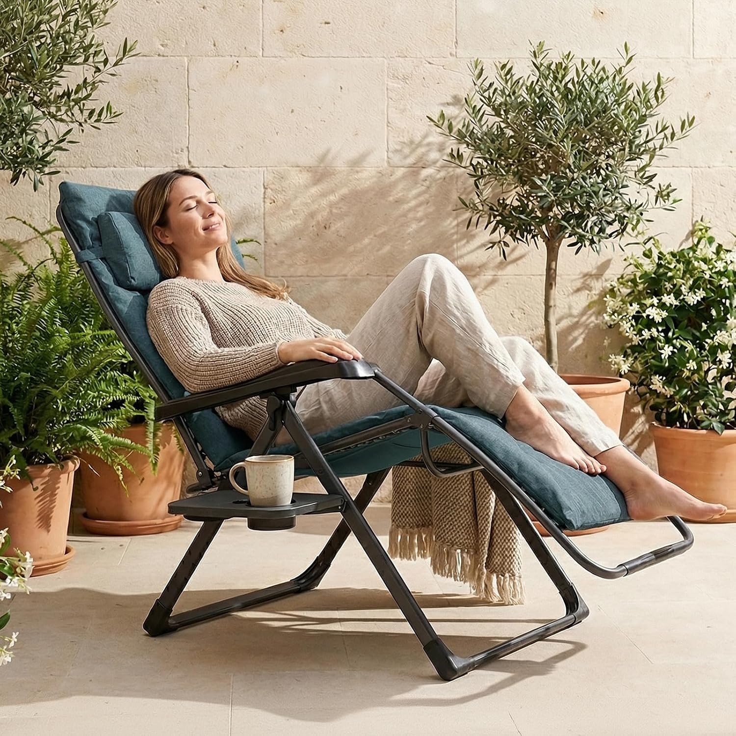 Detalle 2 de EVER ADVANCED Zero Gravity Chair, 2.4-inch Padded