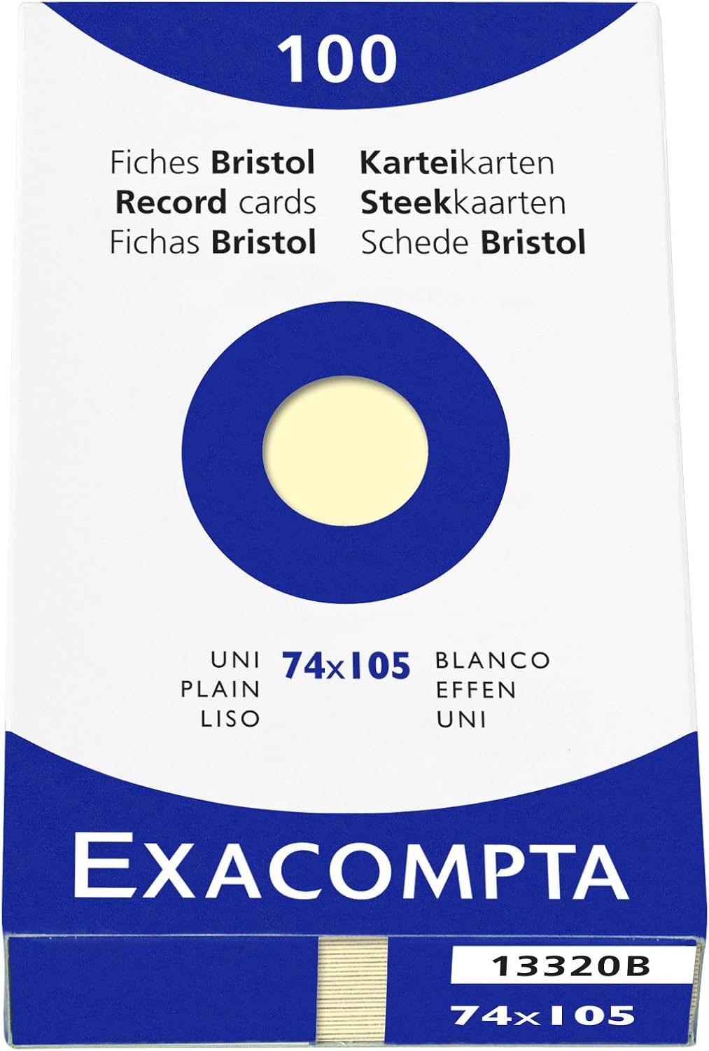 Thumbnail 6 de Exacompta 13318B Étui de 100 fiches Bristol unies non perforées 148 x 210 mm - azur