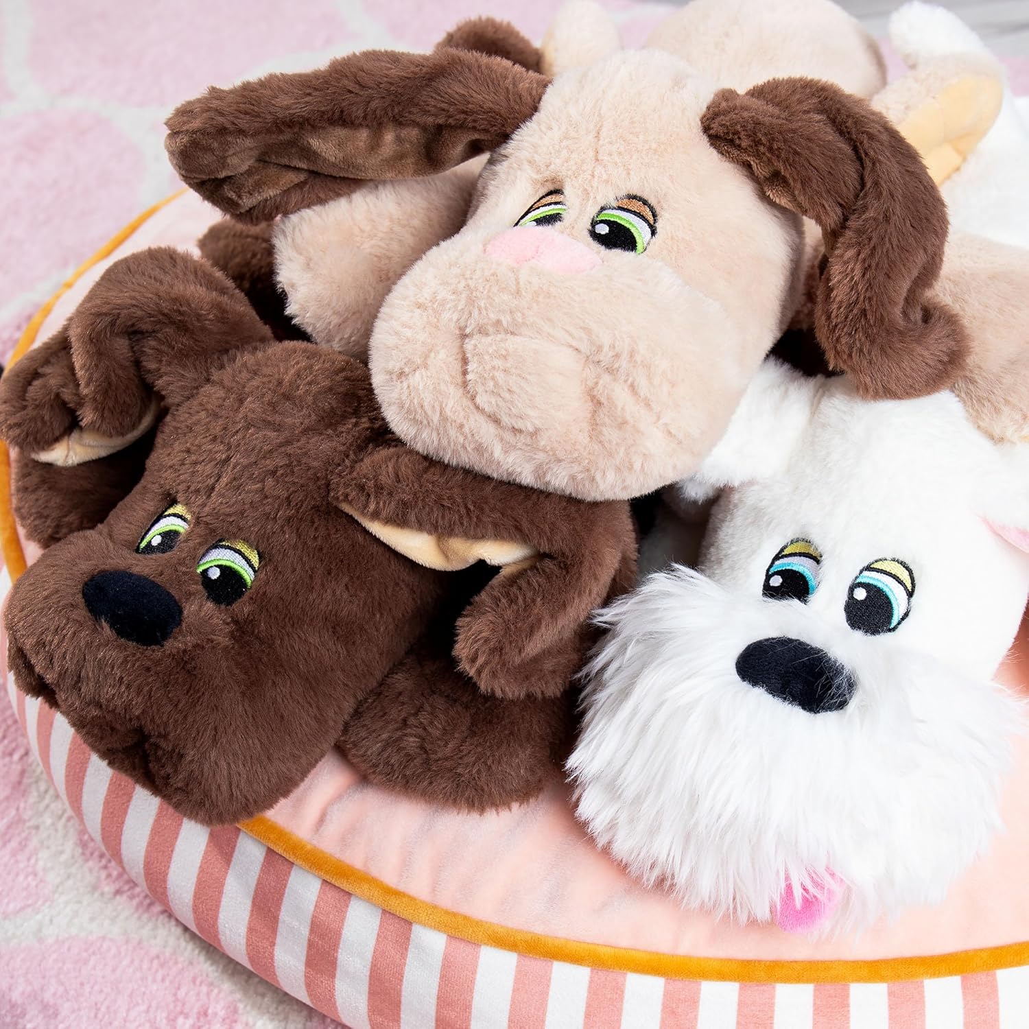 Thumbnail 6 de Basic Fun Pound Welpen Weighted Snuggles Plüsch – Hellbraun, 3+