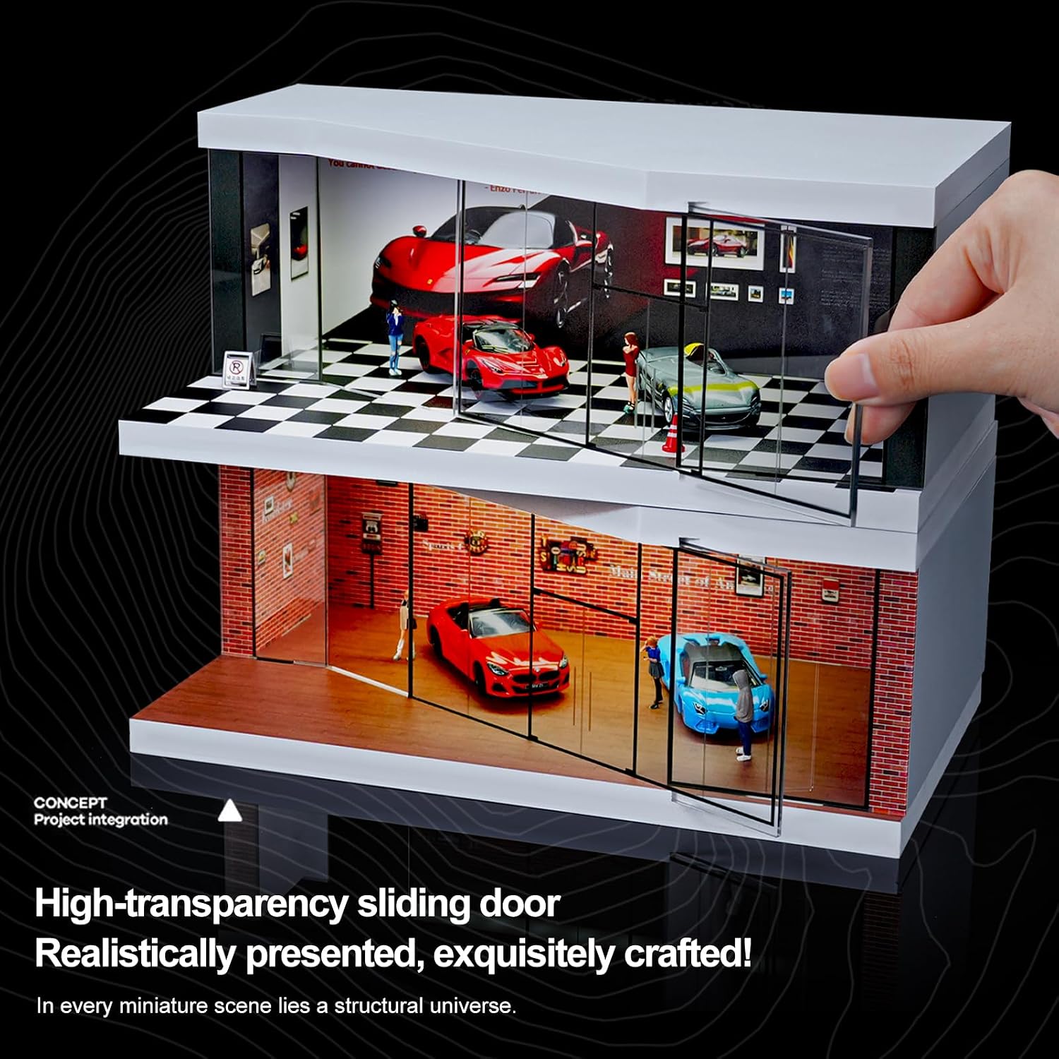 Detalle 1 de Kivcmds Diecast Car Display Case for 1:64 Models