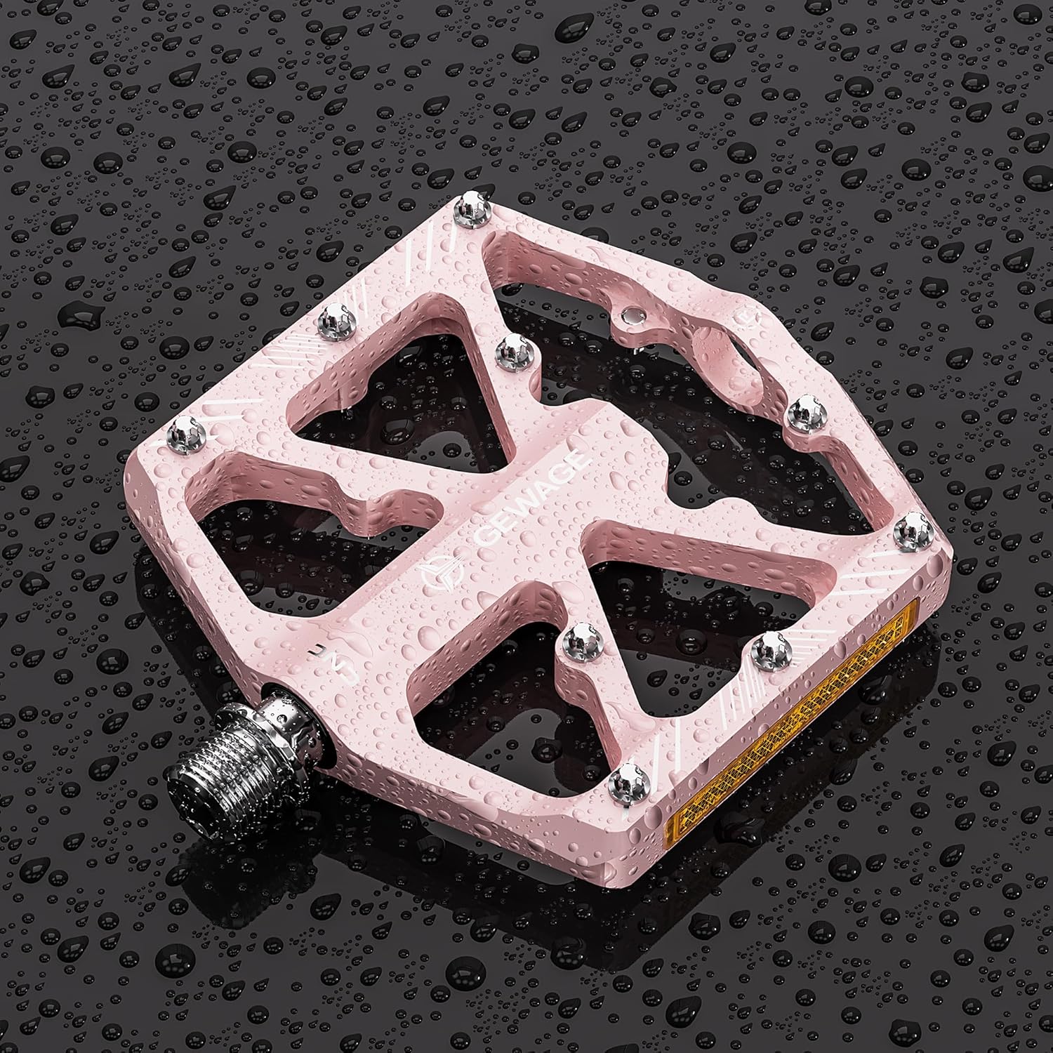 Thumbnail 5 de GEWAGE Fahrradpedale mit Reflektoren – CNC-Aluminium, 9/16 Zoll, 3 Abgedichtete Lager, rutschfeste Plattformen