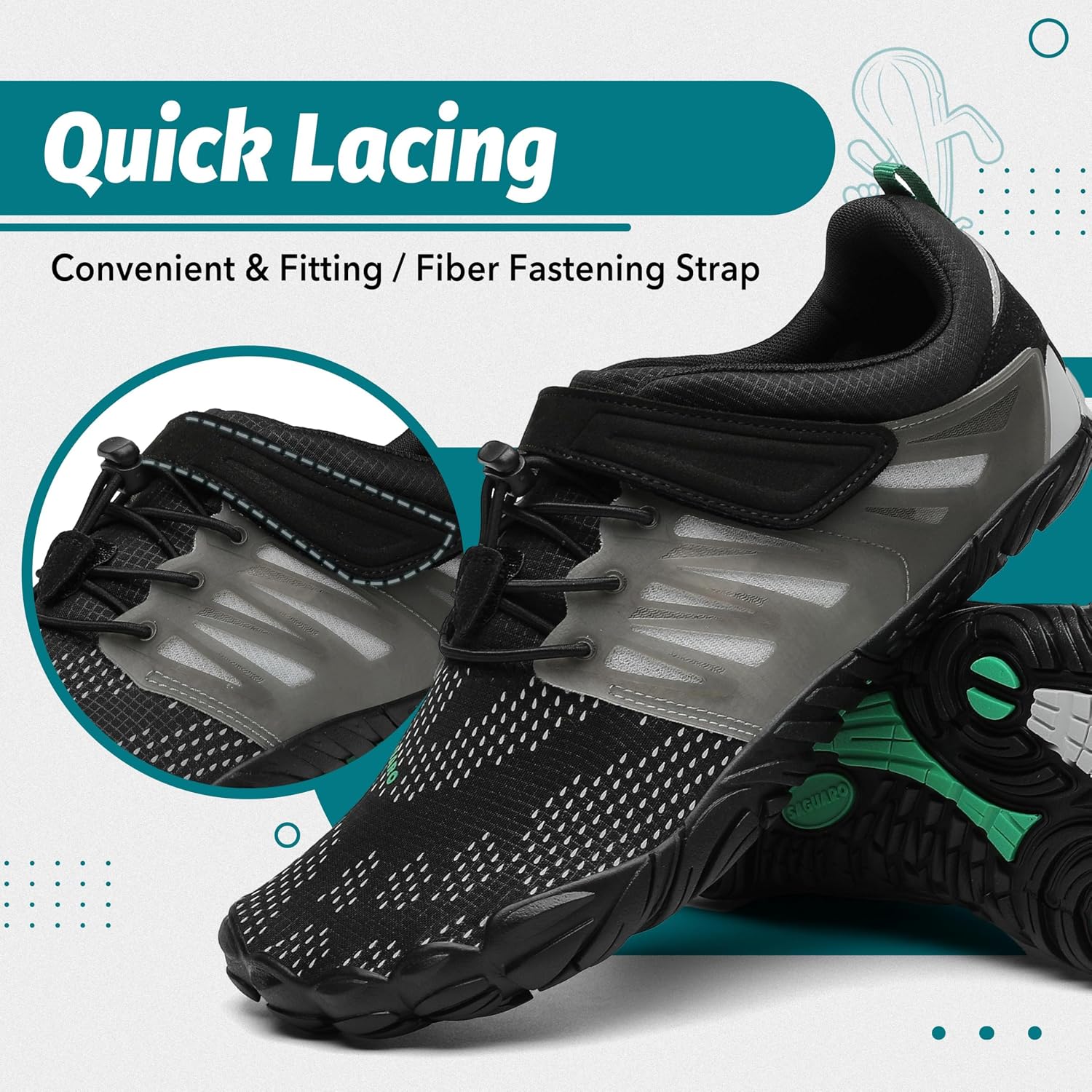 Detalle 2 de SAGUARO Barefoot Trail Zapatillas Ligeras GR.36-48