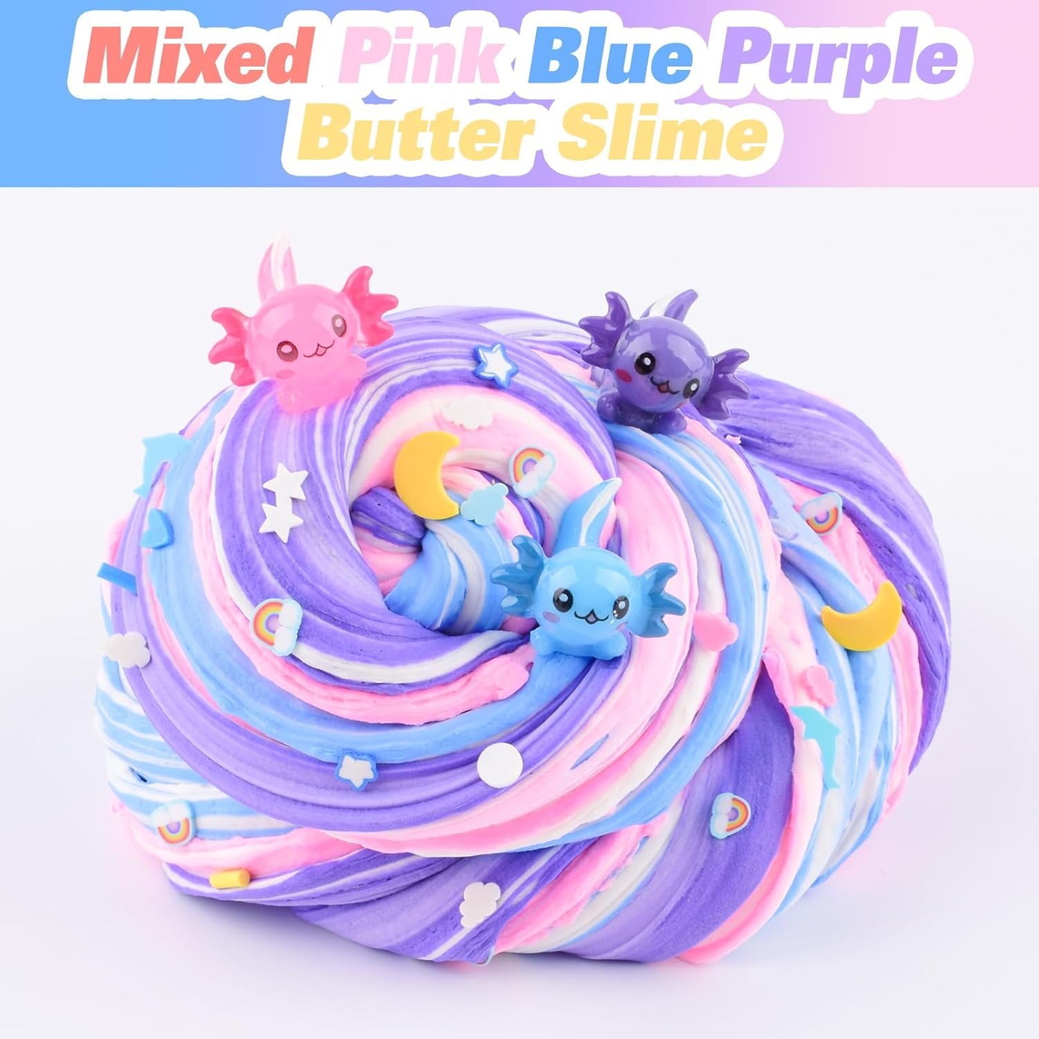 Thumbnail 4 de Axolotl Slime Kit 3-pack, dual‑colour butter slime