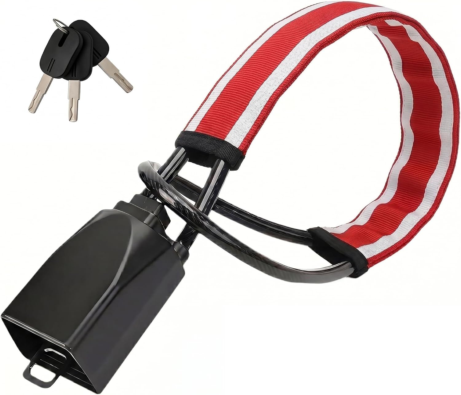 Detalle de Steering wheel lock with reflective stripe